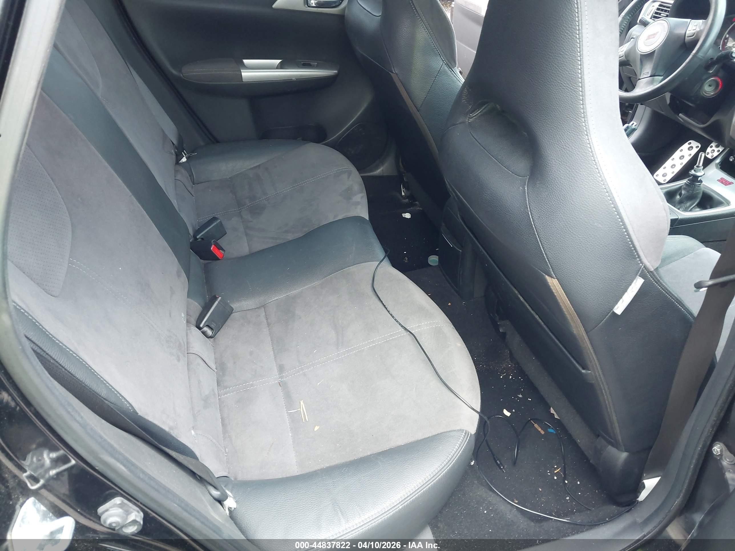 2008 Subaru Impreza Wrx Sti   Black vin: JF1GR89628L826830