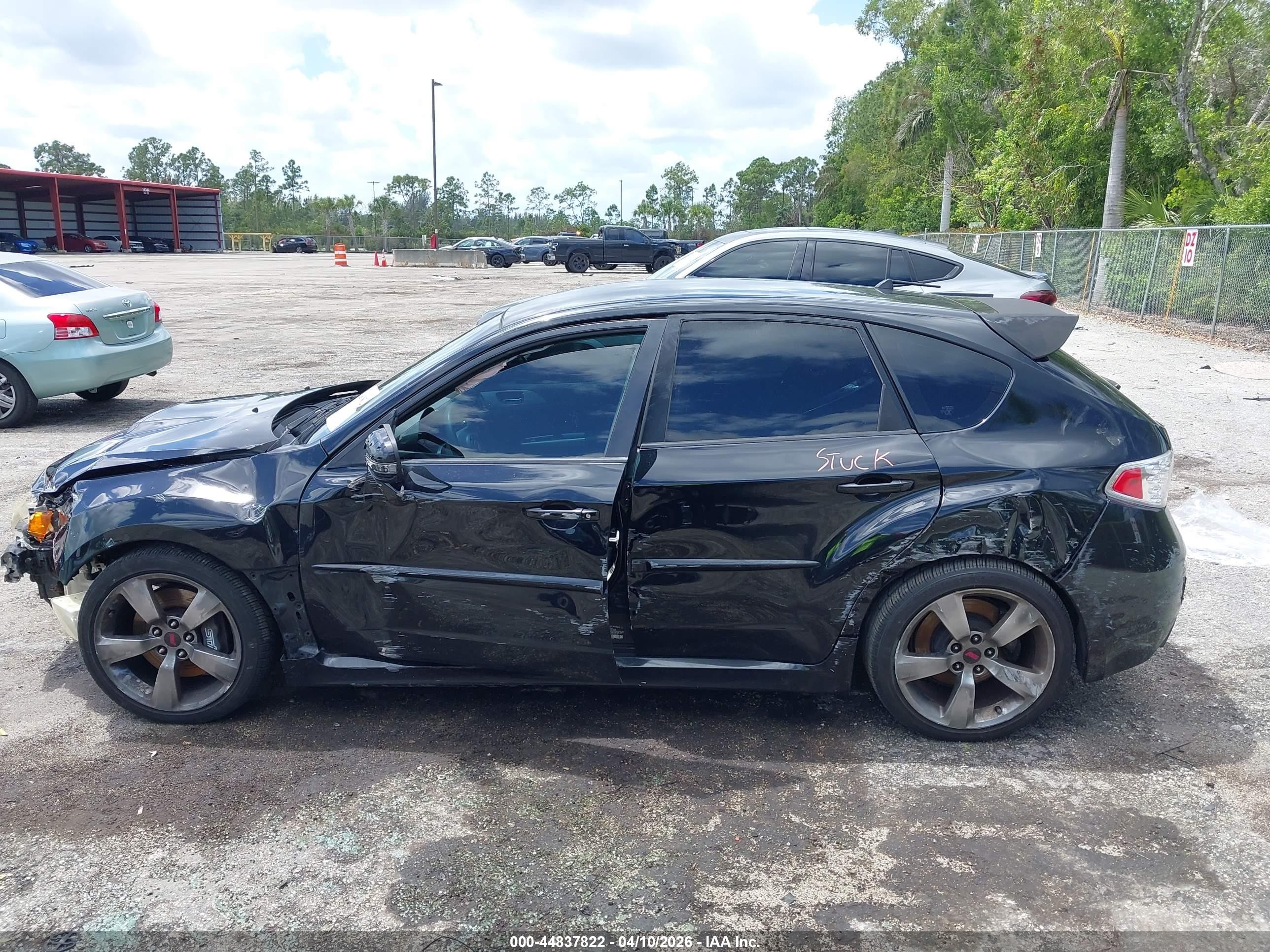 2008 Subaru Impreza Wrx Sti   Black vin: JF1GR89628L826830
