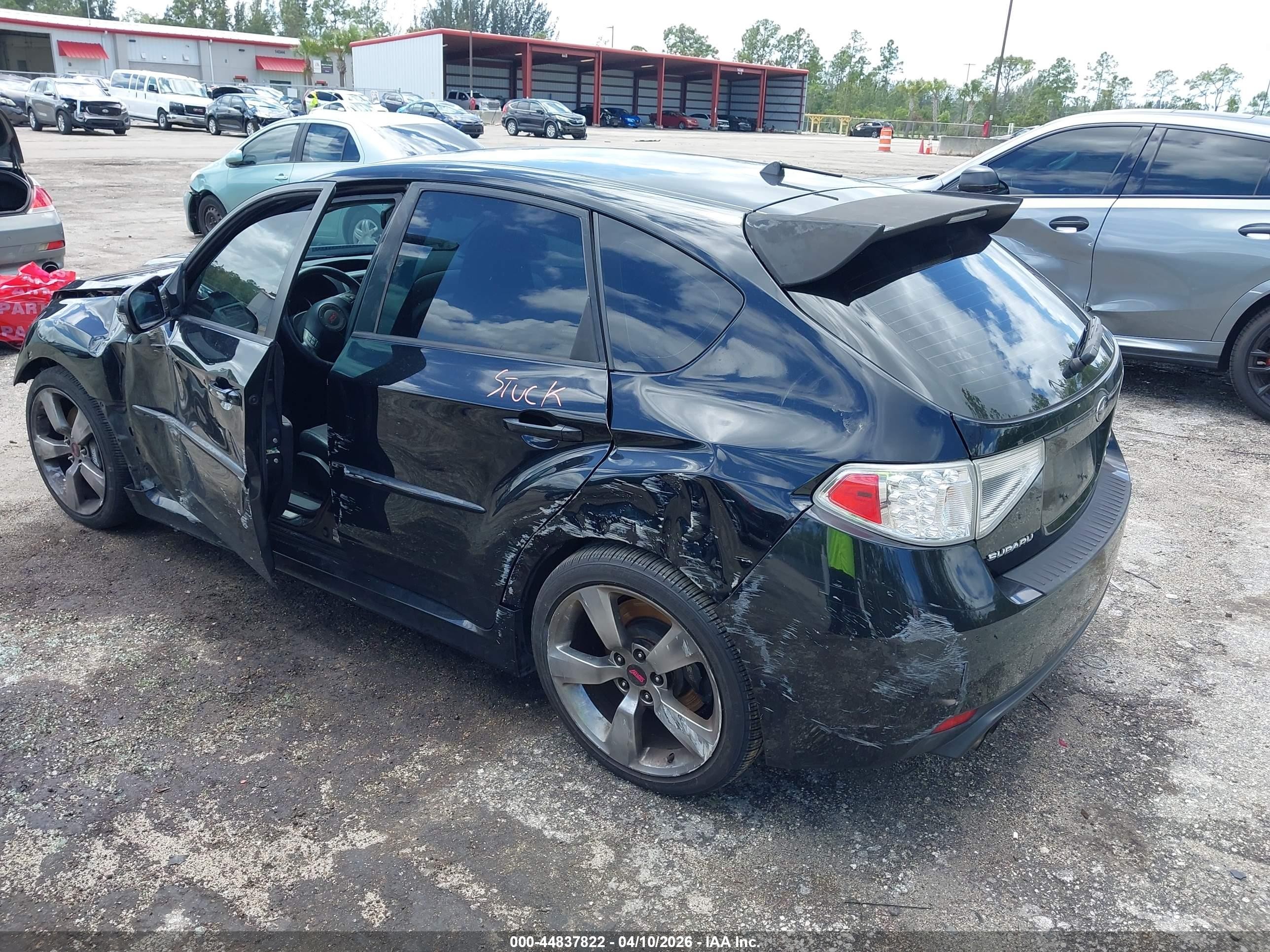 2008 Subaru Impreza Wrx Sti   Black vin: JF1GR89628L826830