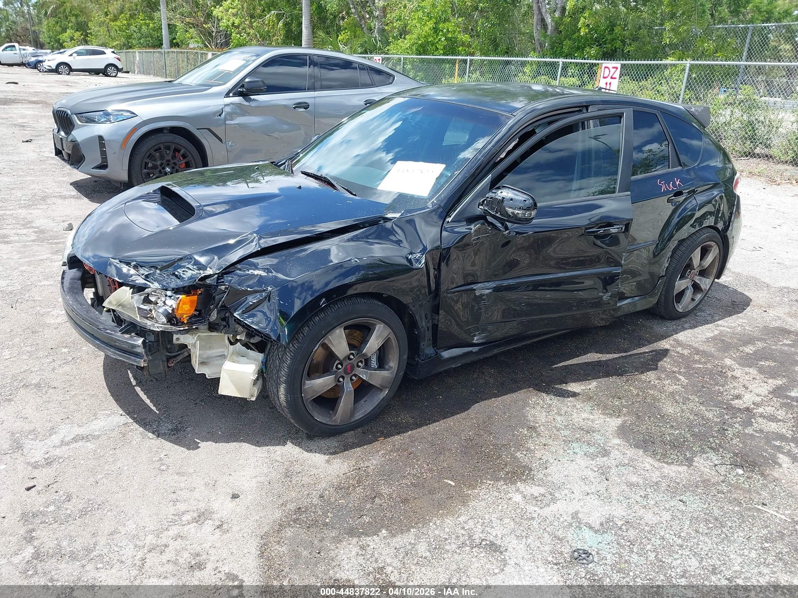 2008 Subaru Impreza Wrx Sti   Black vin: JF1GR89628L826830