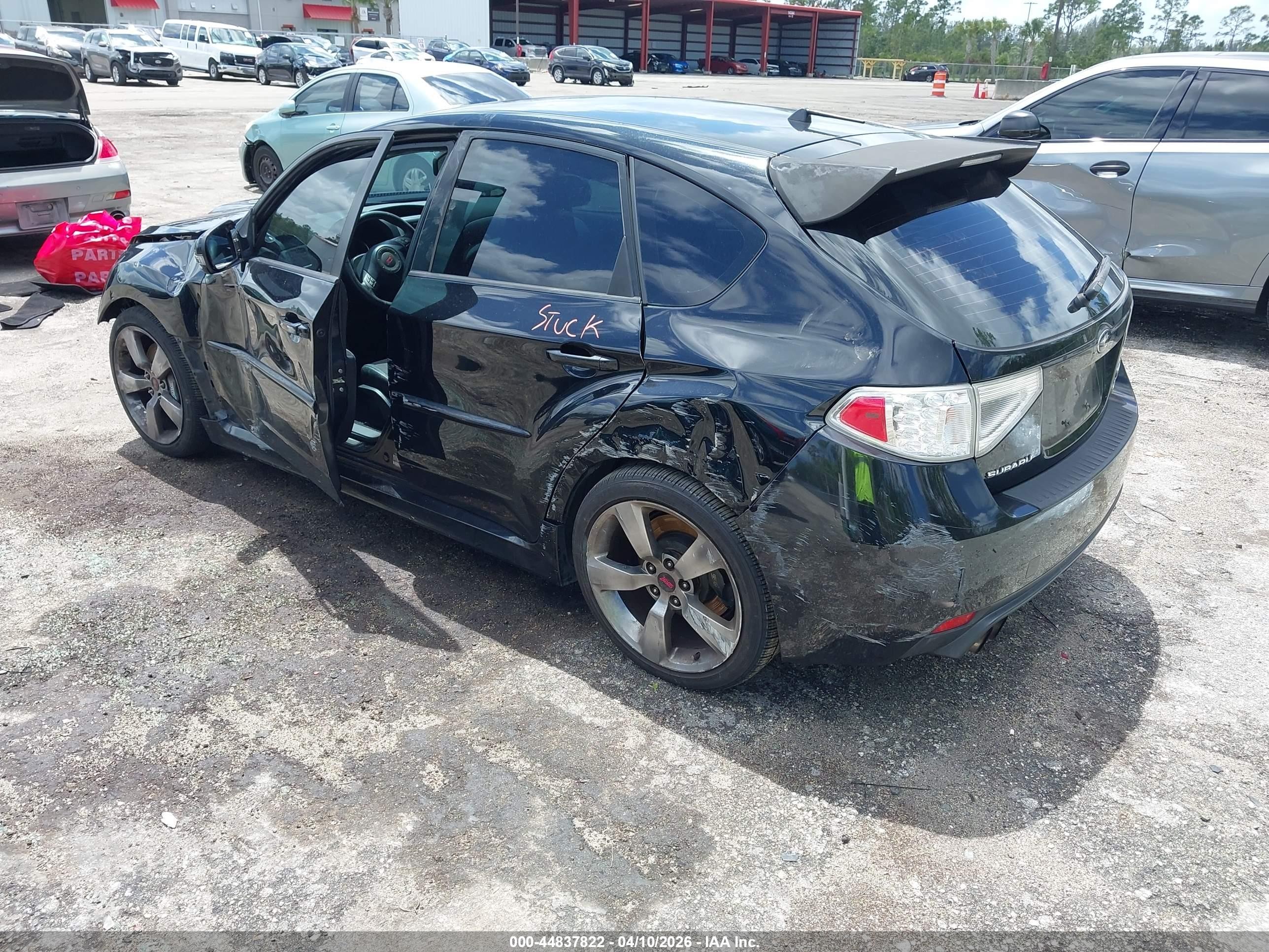 2008 Subaru Impreza Wrx Sti   Black vin: JF1GR89628L826830
