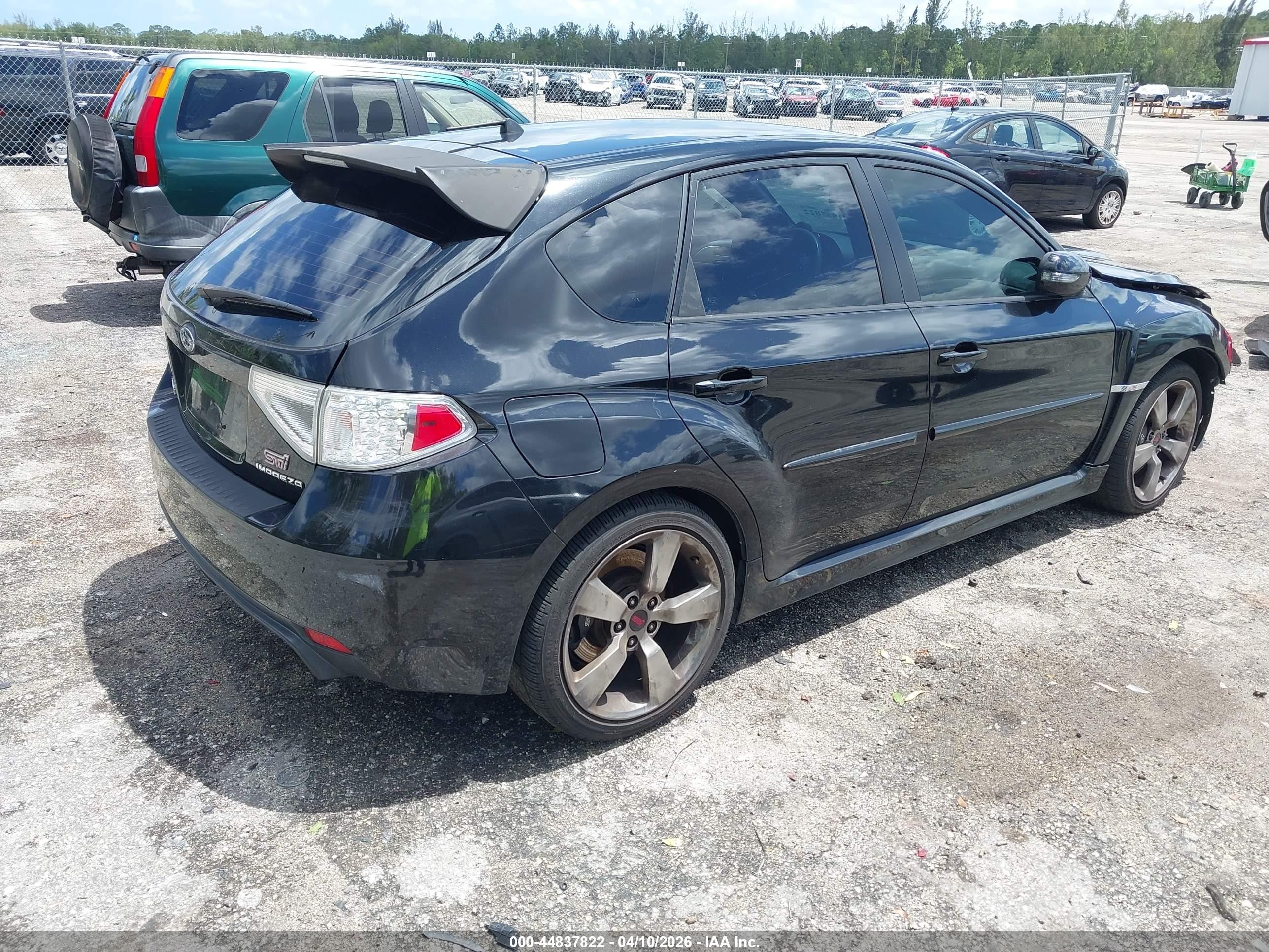 2008 Subaru Impreza Wrx Sti   Black vin: JF1GR89628L826830
