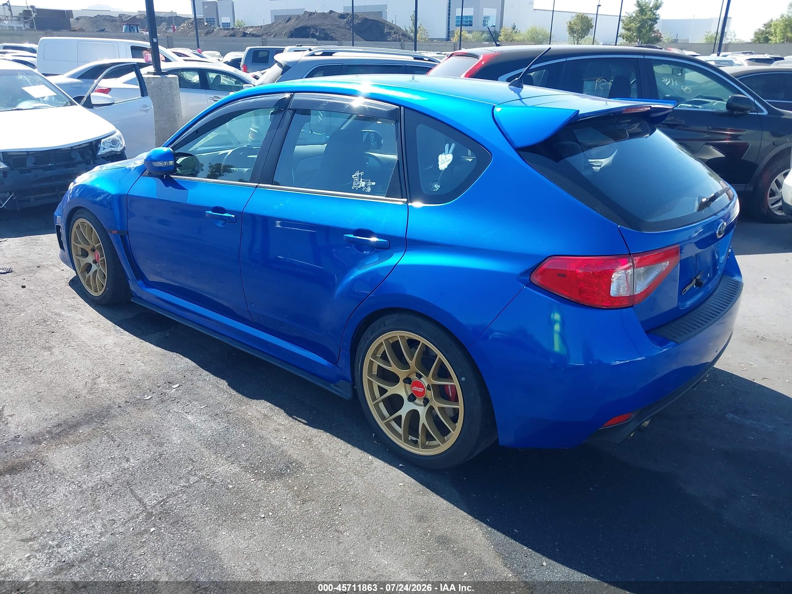 2008 Subaru Impreza Wrx Sti   Blue vin: JF1GR89638L818302