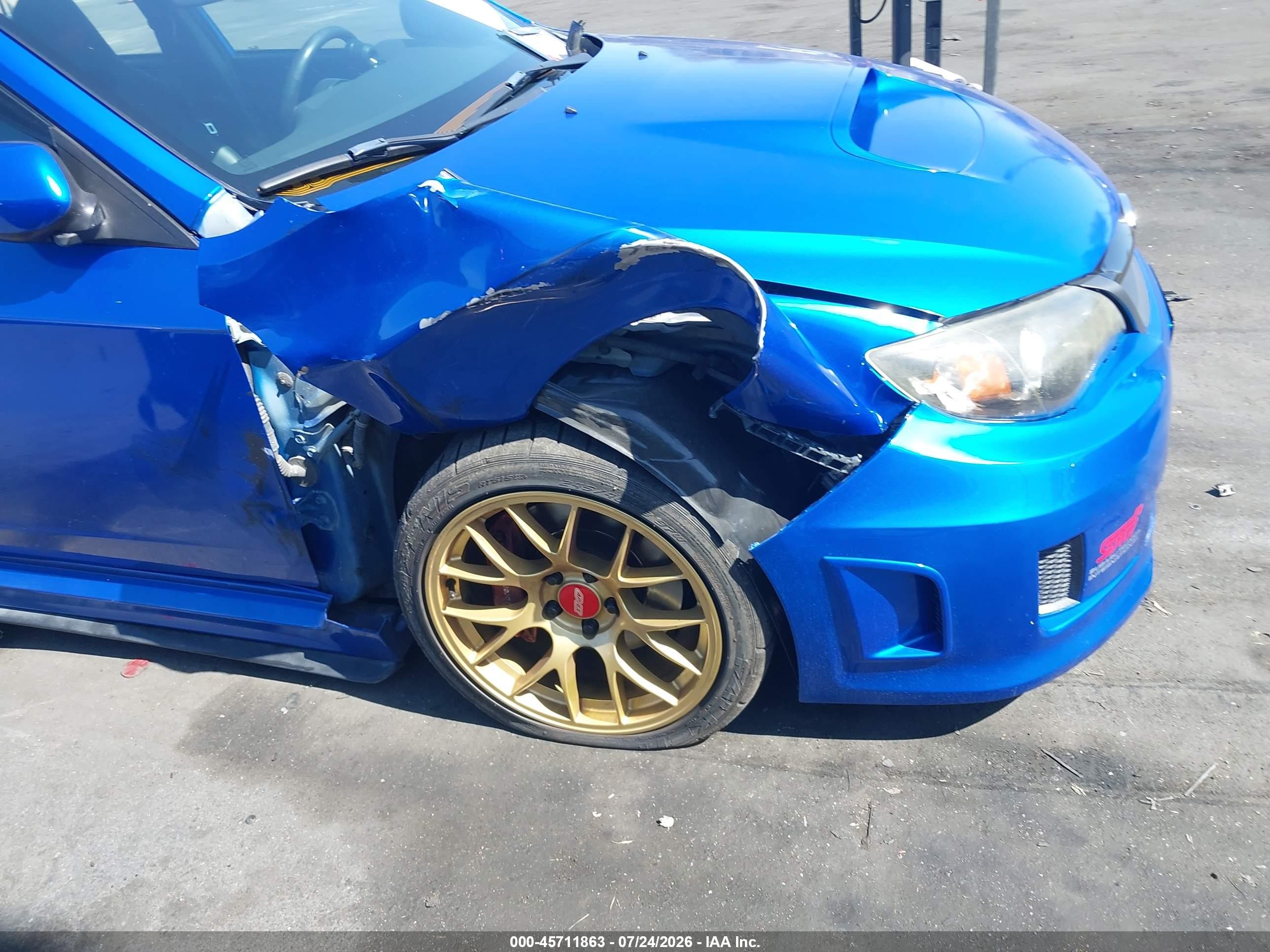 2008 Subaru Impreza Wrx Sti   Blue vin: JF1GR89638L818302