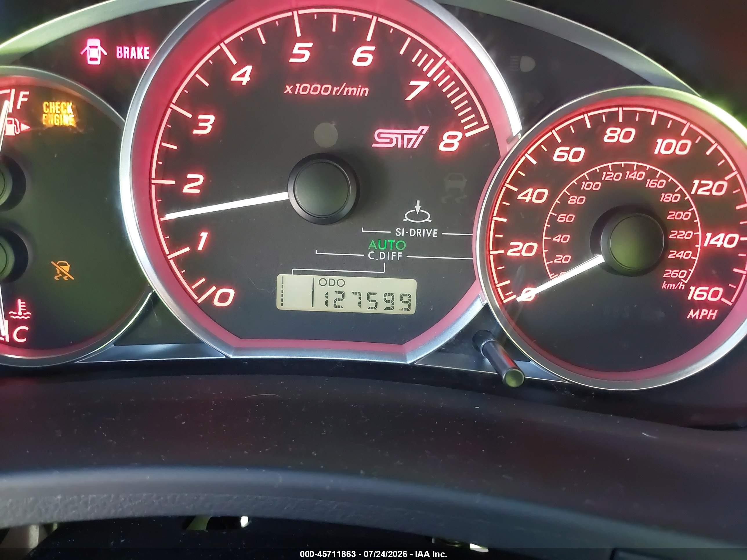 2008 Subaru Impreza Wrx Sti   Blue vin: JF1GR89638L818302