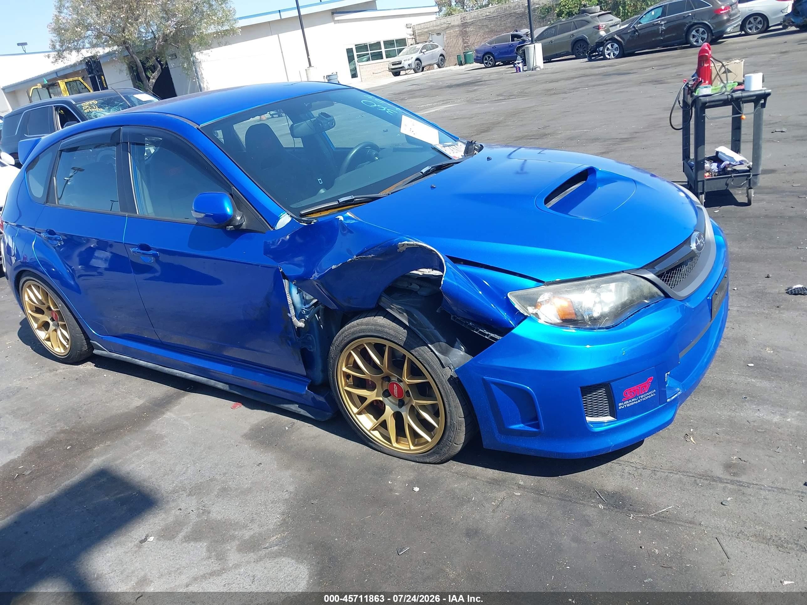 2008 Subaru Impreza Wrx Sti   Blue vin: JF1GR89638L818302