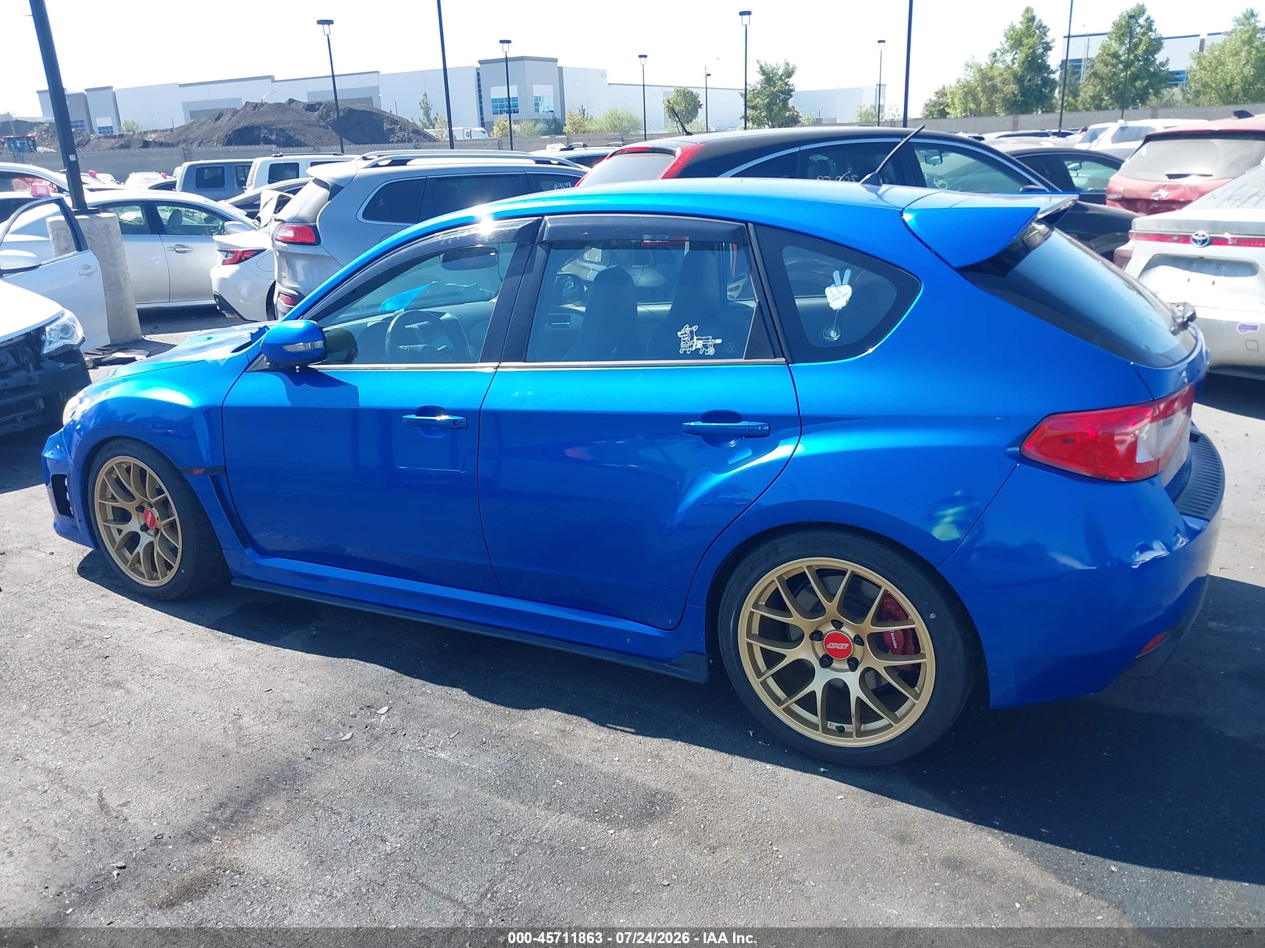2008 Subaru Impreza Wrx Sti   Blue vin: JF1GR89638L818302