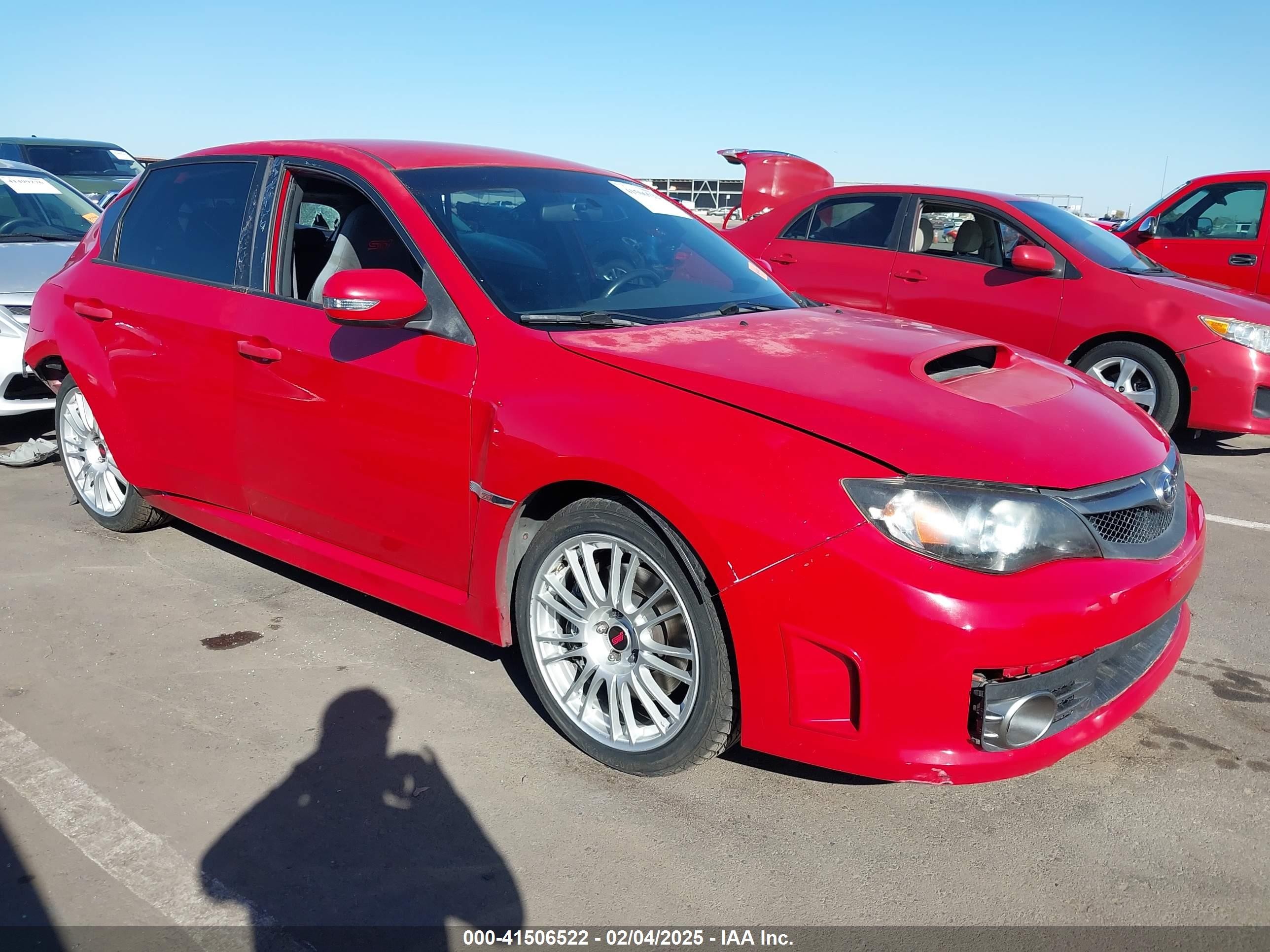 2008 Subaru Impreza Wrx Sti   Red vin: JF1GR89668L826801