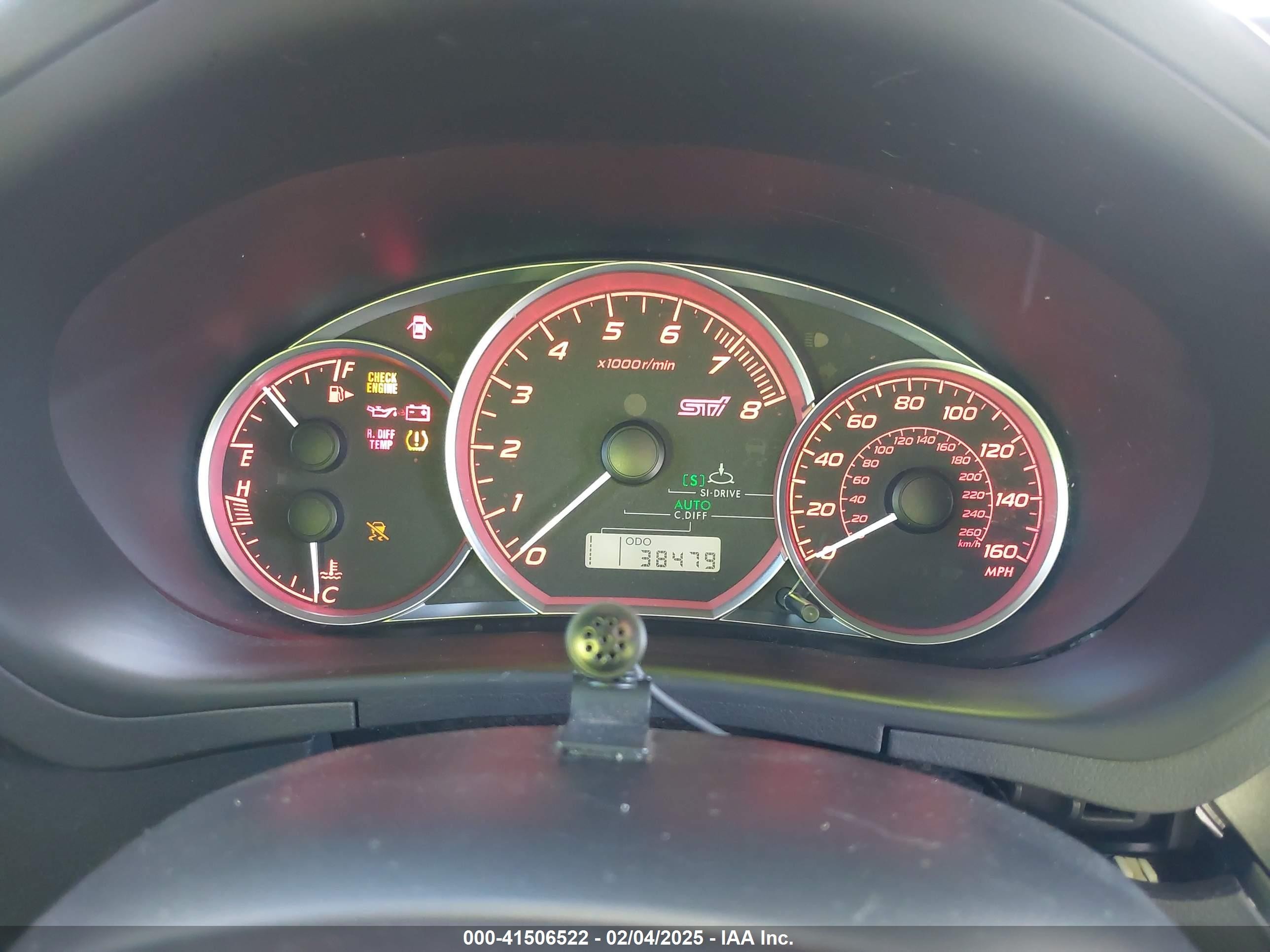 2008 Subaru Impreza Wrx Sti   Red vin: JF1GR89668L826801