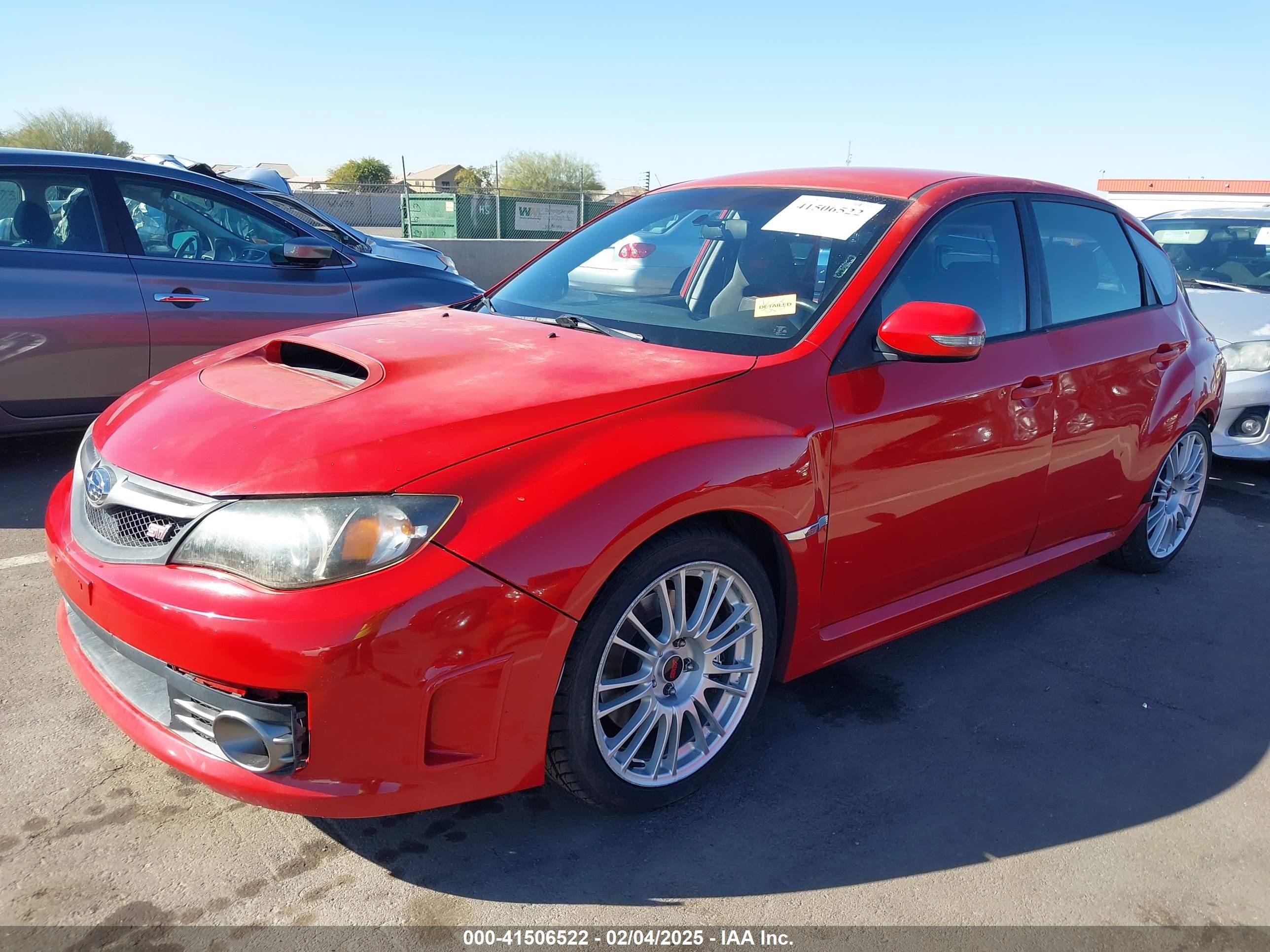 2008 Subaru Impreza Wrx Sti   Red vin: JF1GR89668L826801