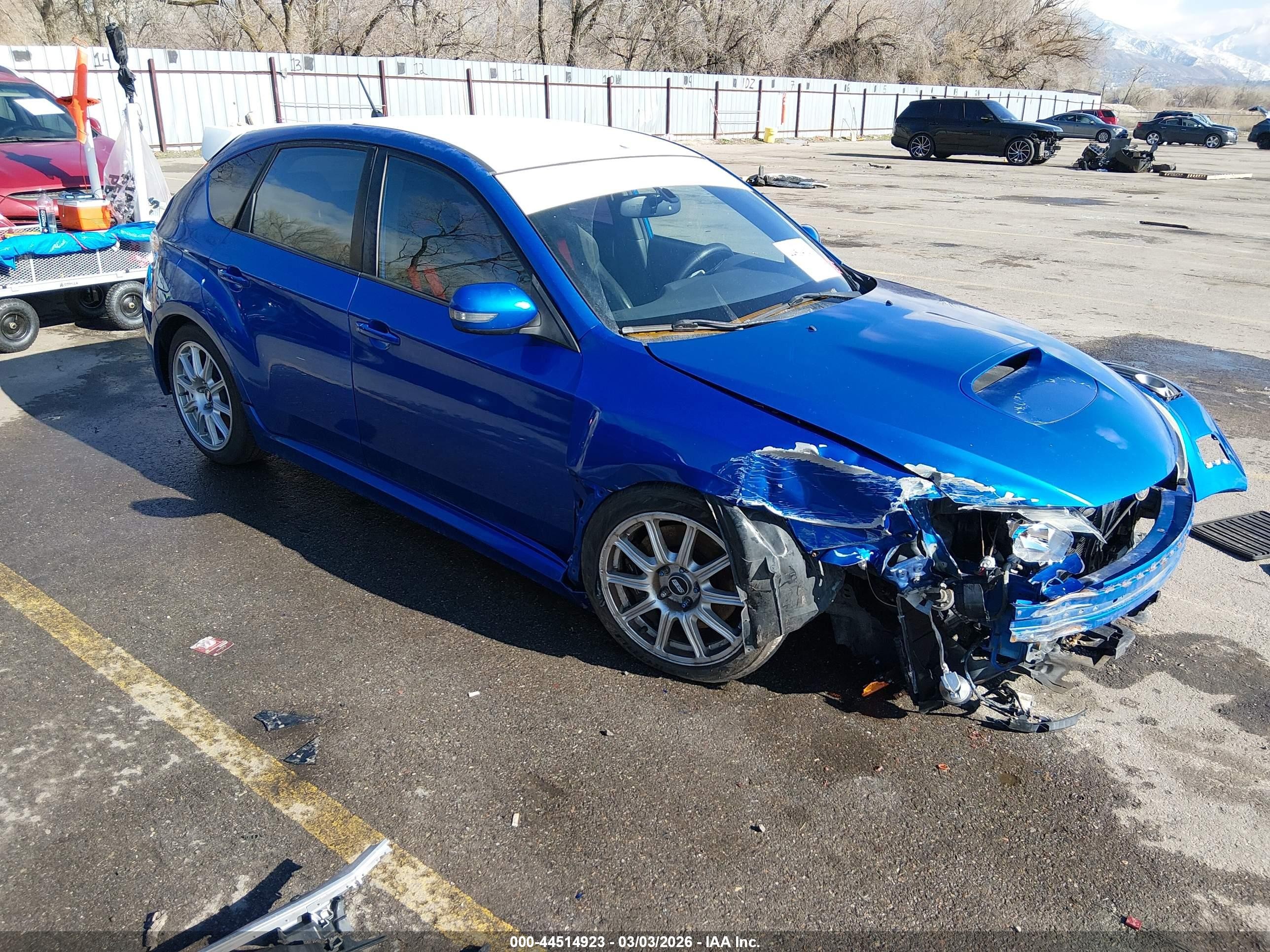 2008 Subaru Impreza Wrx Sti   Blue vin: JF1GR89678L833014