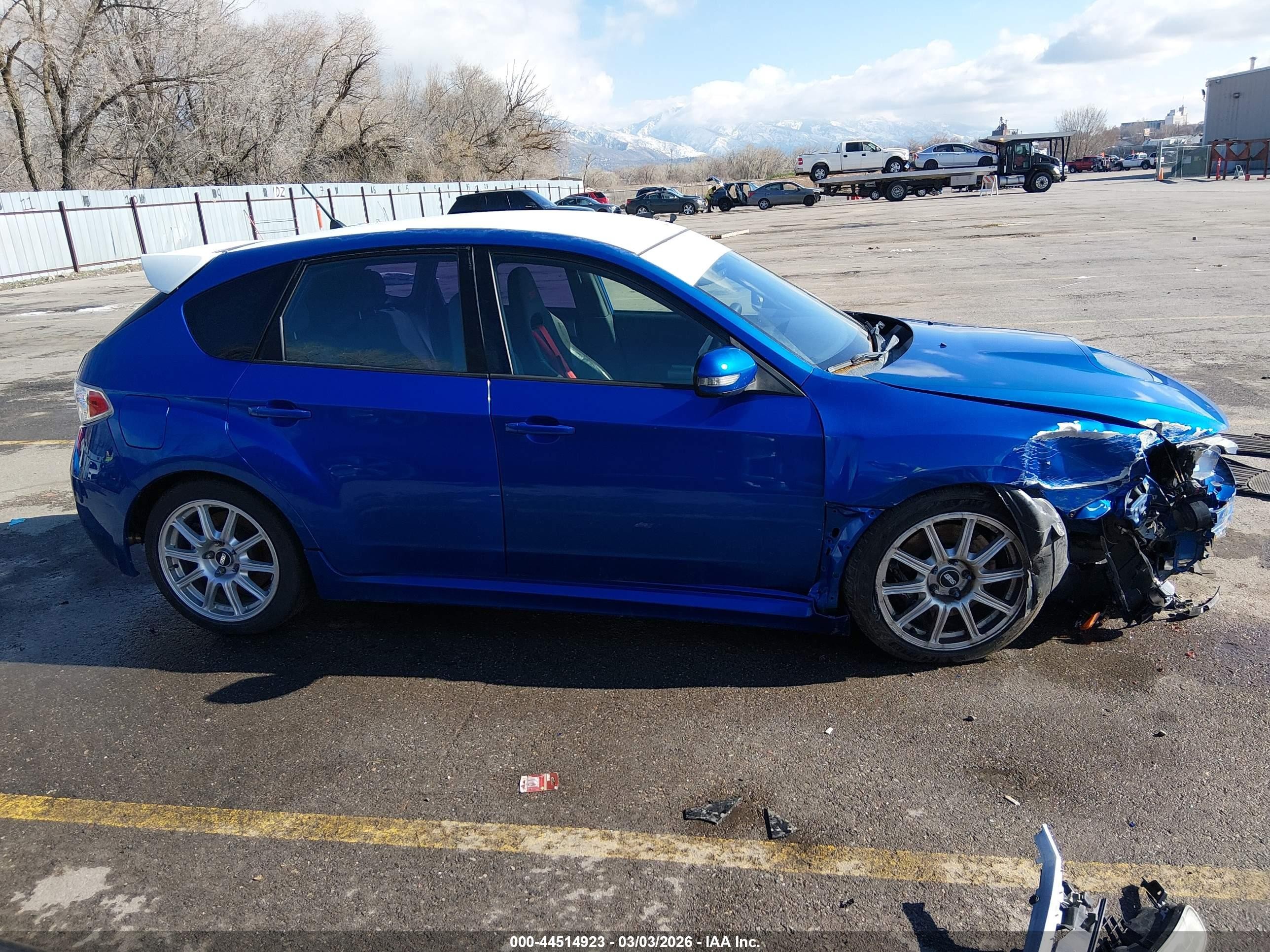 2008 Subaru Impreza Wrx Sti   Blue vin: JF1GR89678L833014