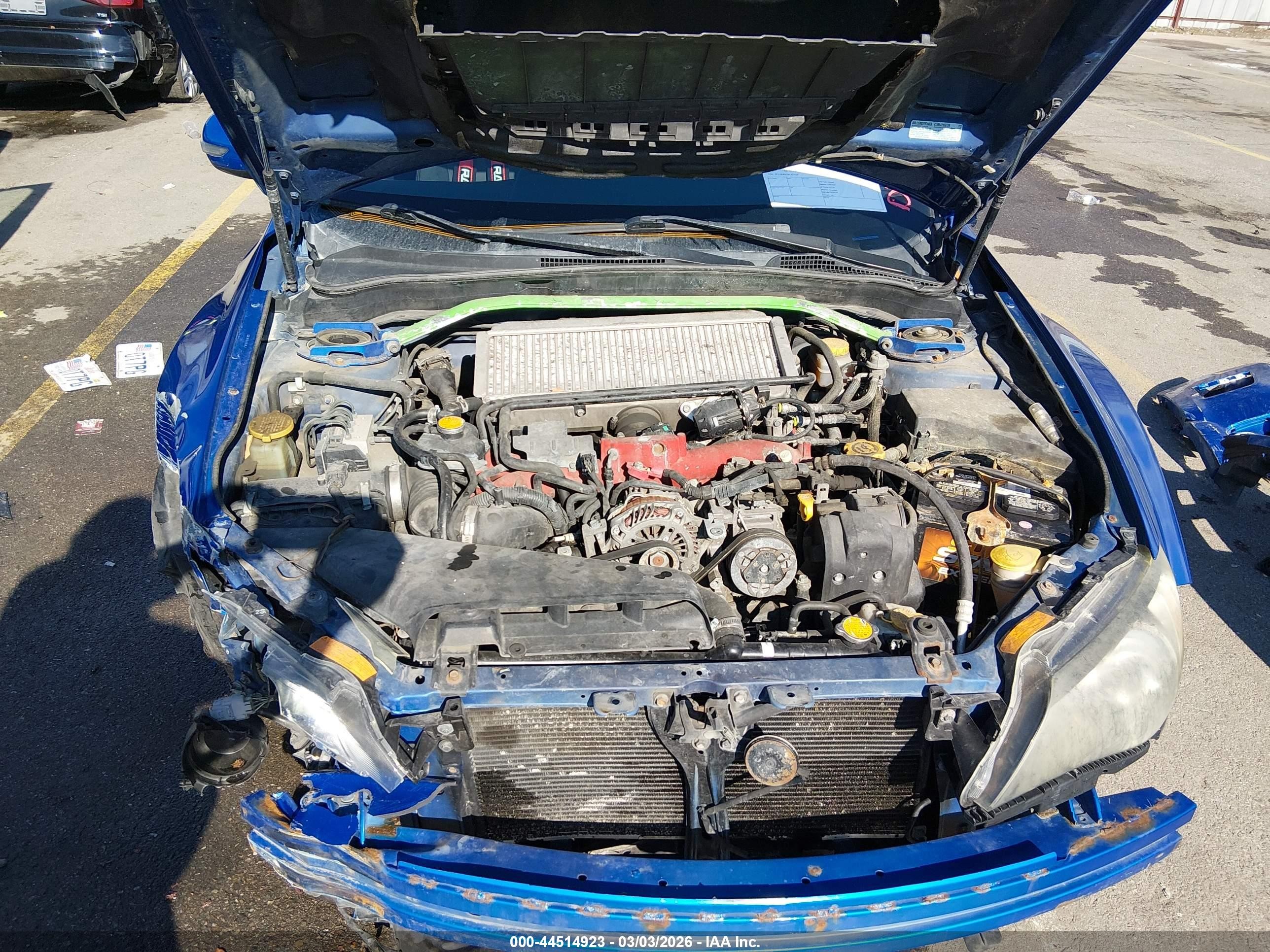2008 Subaru Impreza Wrx Sti   Blue vin: JF1GR89678L833014