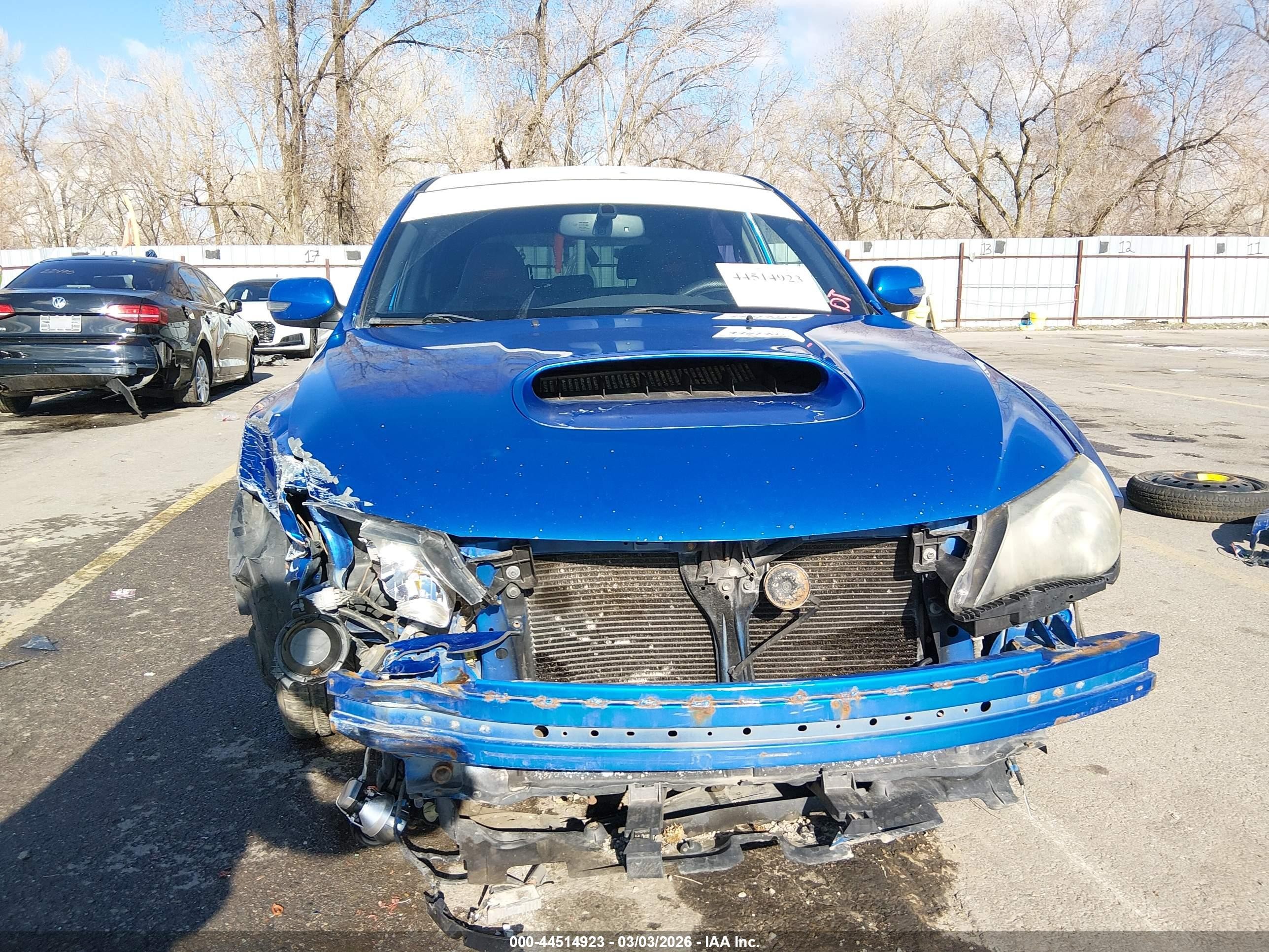 2008 Subaru Impreza Wrx Sti   Blue vin: JF1GR89678L833014