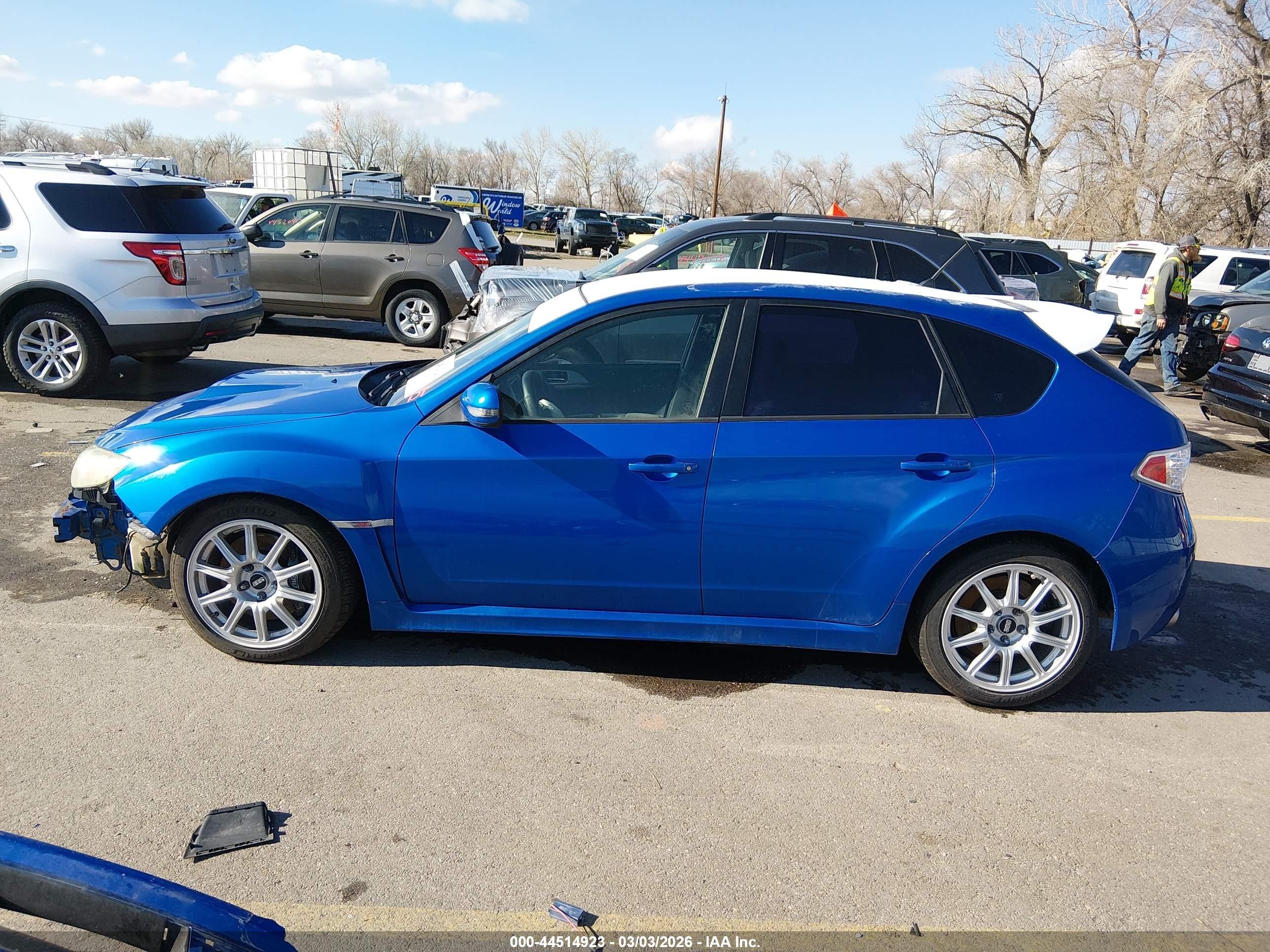 2008 Subaru Impreza Wrx Sti   Blue vin: JF1GR89678L833014