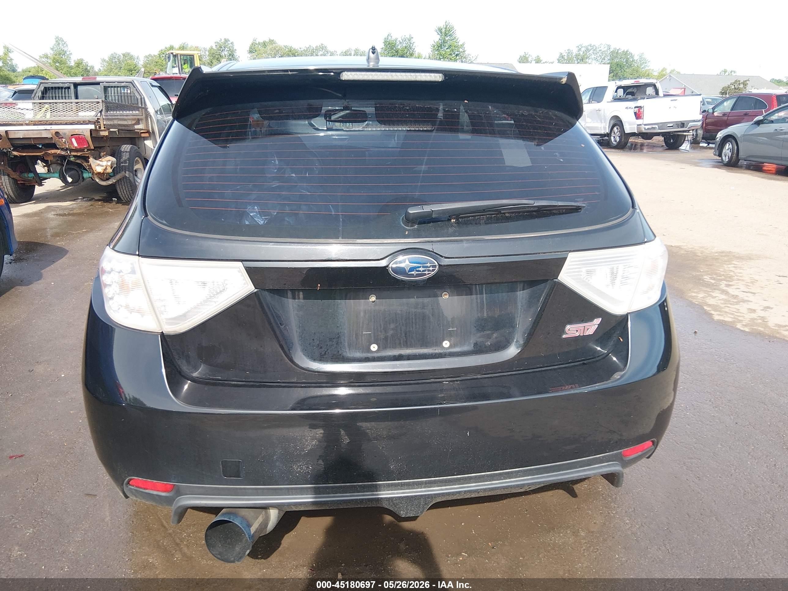 2009 Subaru Impreza Wrx Sti   Black vin: JF1GR89679L823228