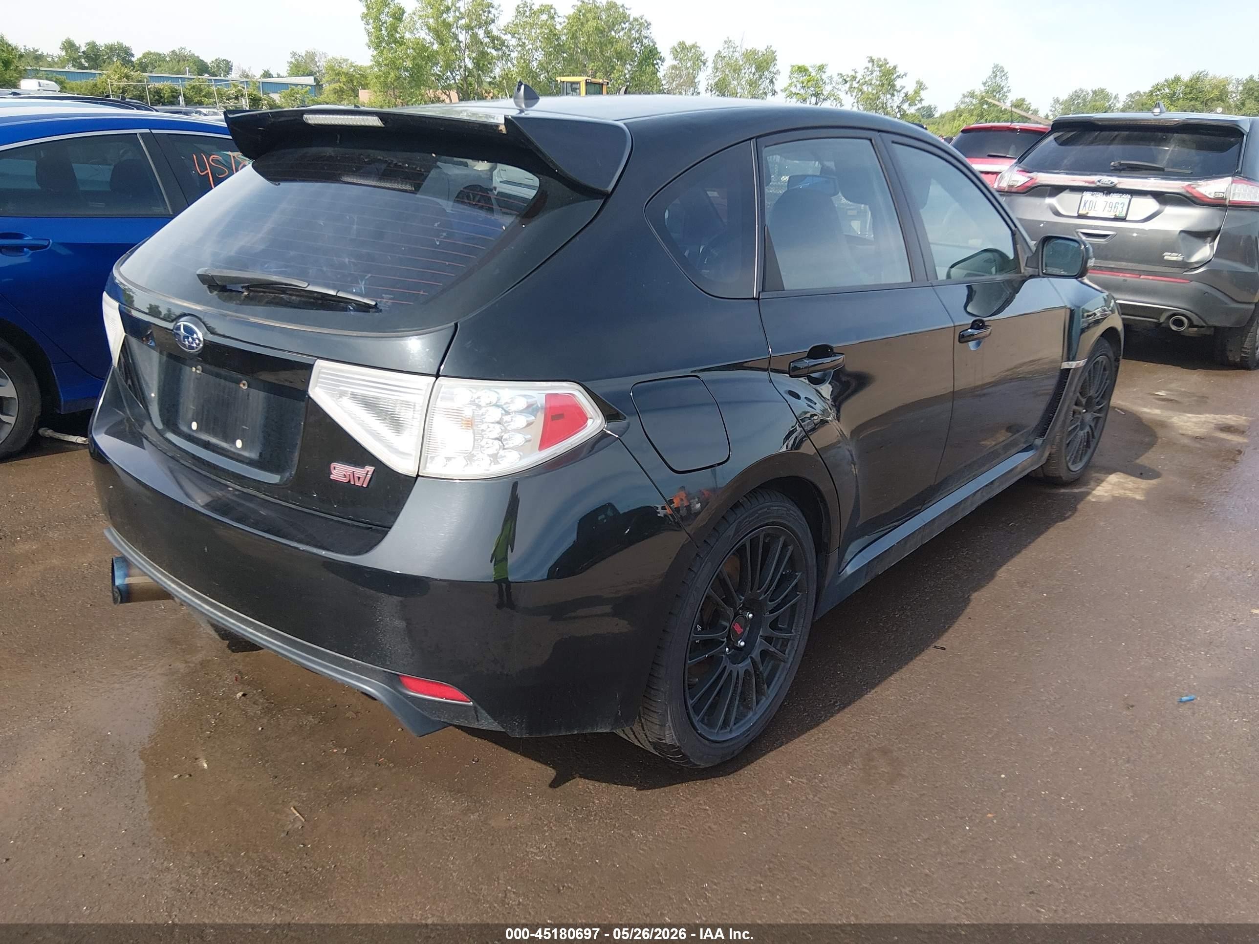 2009 Subaru Impreza Wrx Sti   Black vin: JF1GR89679L823228