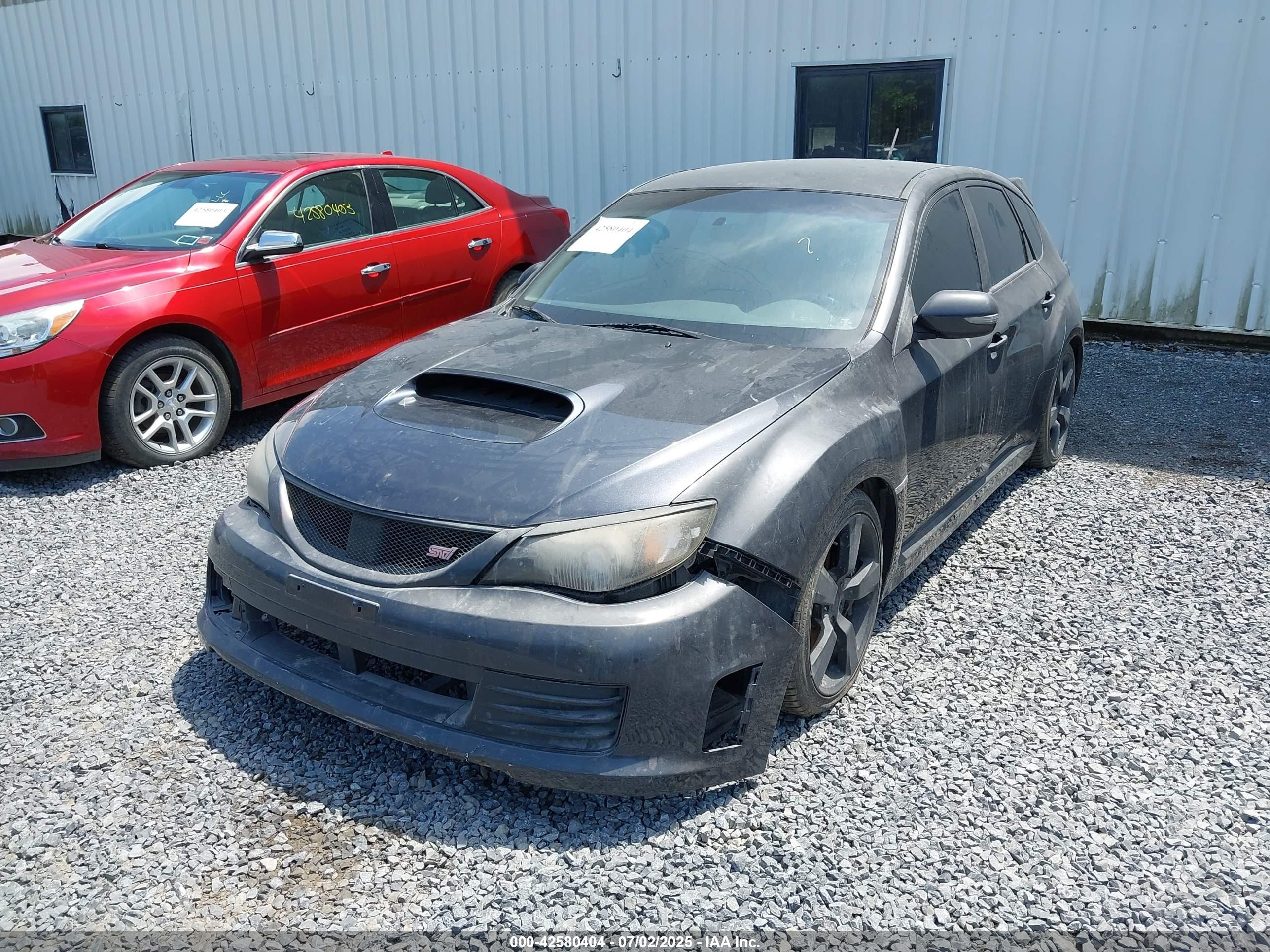 2008 Subaru Impreza Wrx Sti   Gray vin: JF1GR89698L832821
