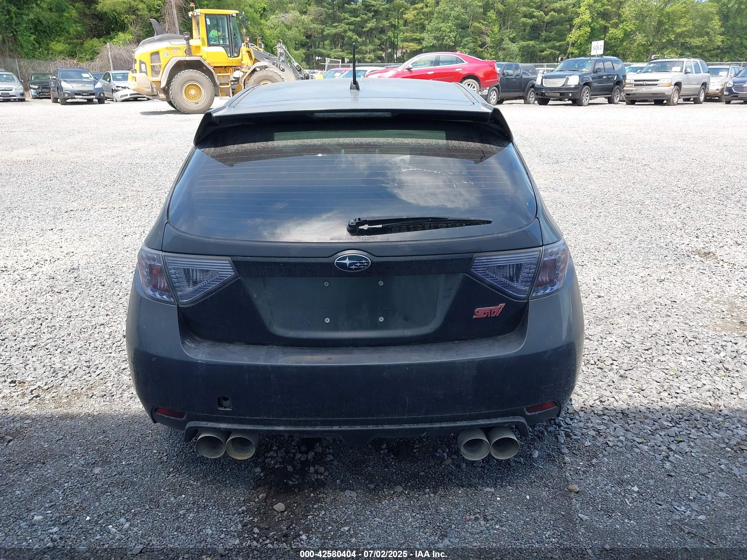 2008 Subaru Impreza Wrx Sti   Gray vin: JF1GR89698L832821