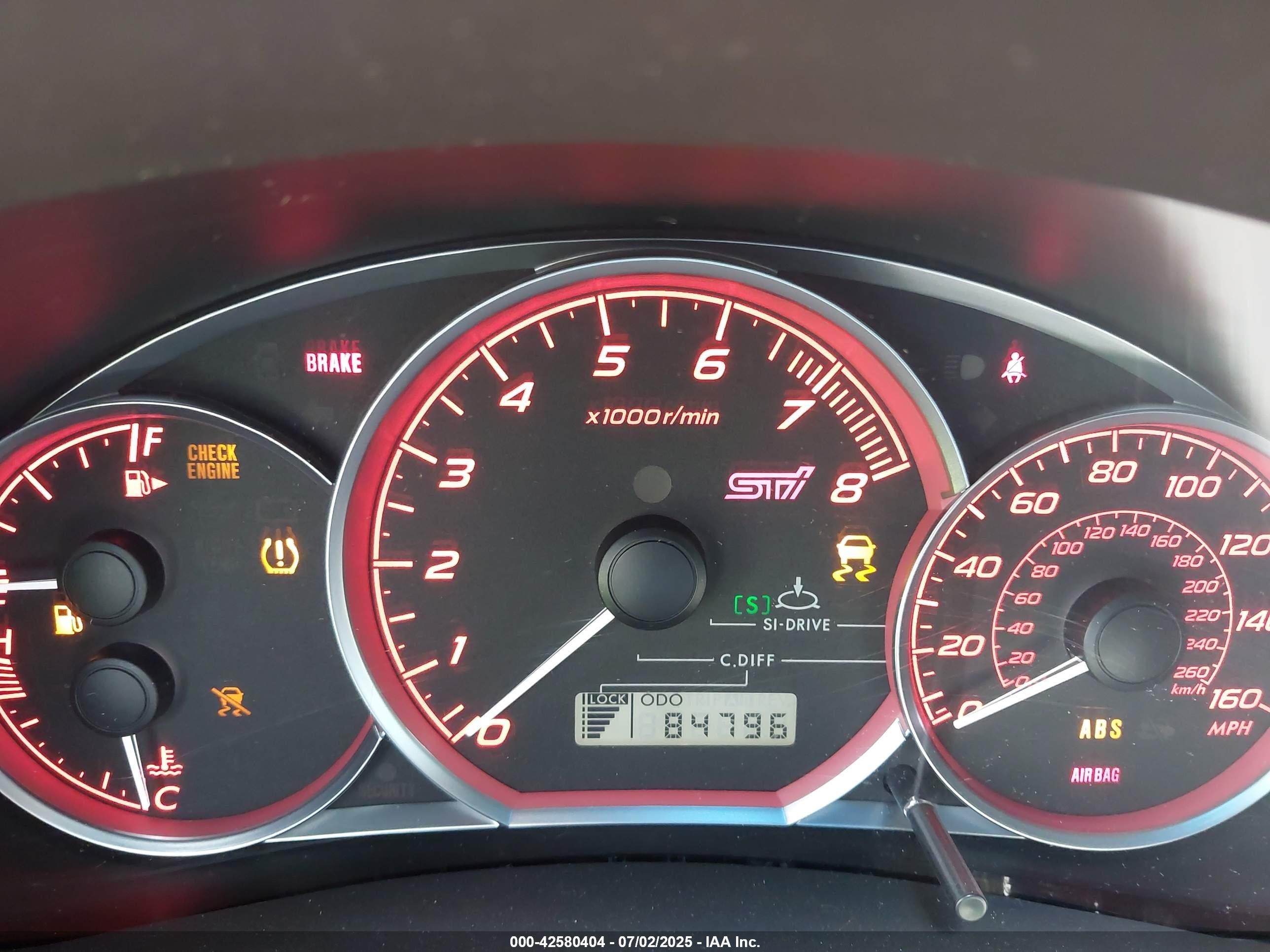 2008 Subaru Impreza Wrx Sti   Gray vin: JF1GR89698L832821
