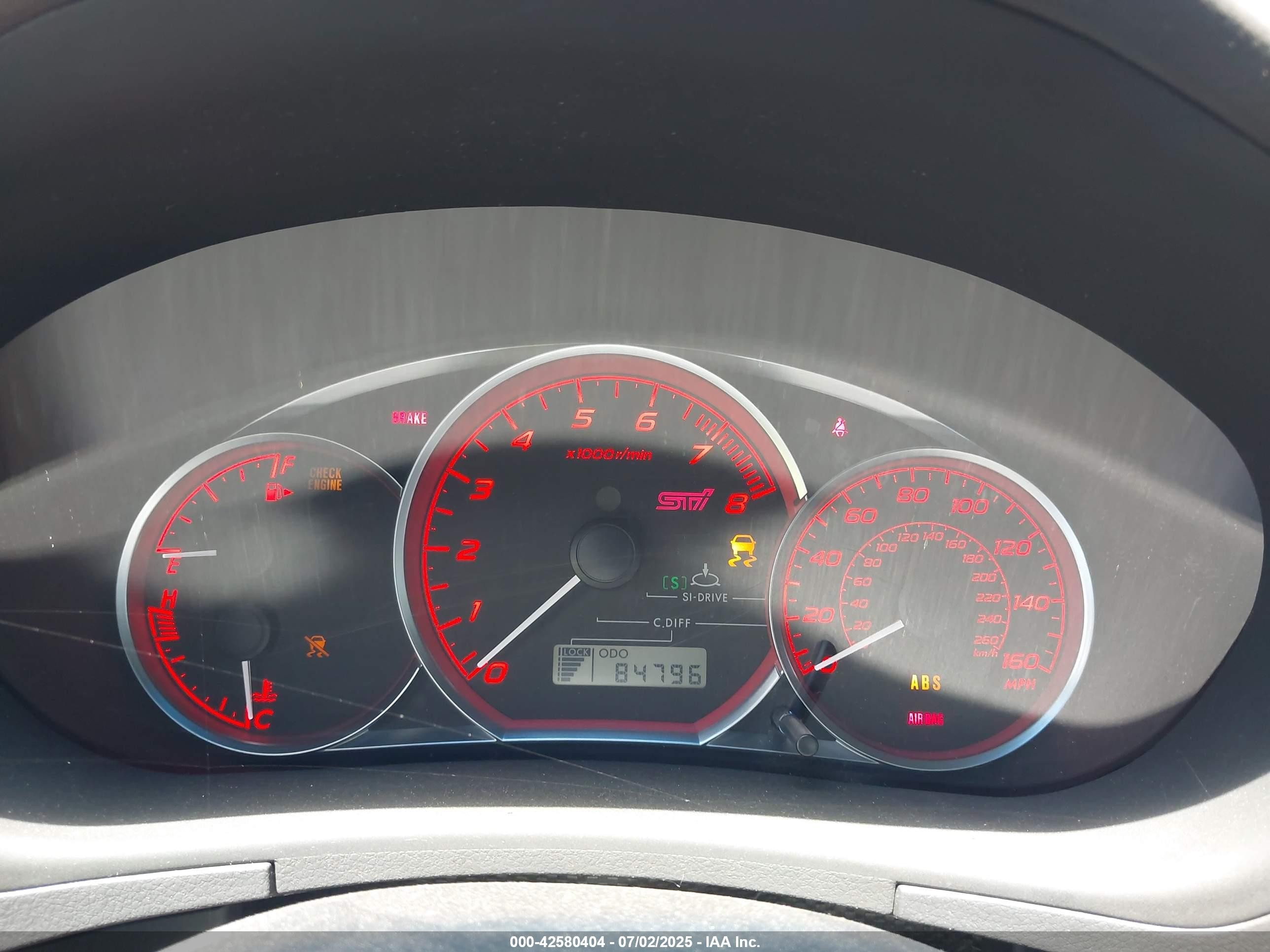 2008 Subaru Impreza Wrx Sti   Gray vin: JF1GR89698L832821