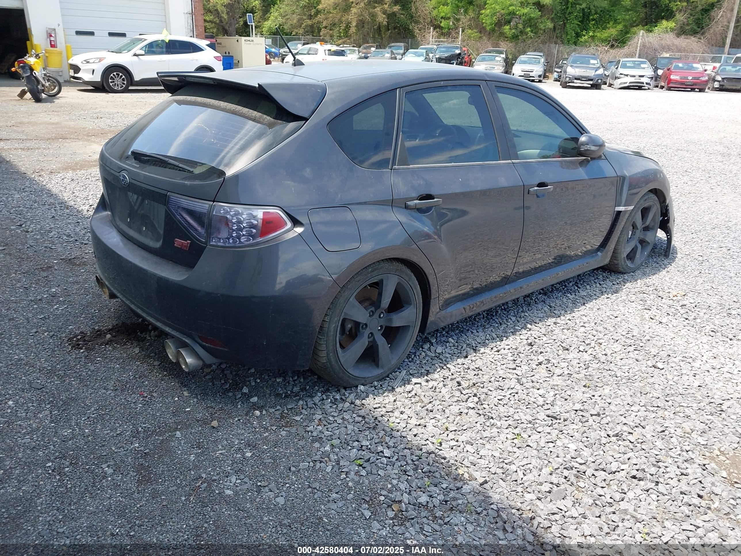2008 Subaru Impreza Wrx Sti   Gray vin: JF1GR89698L832821