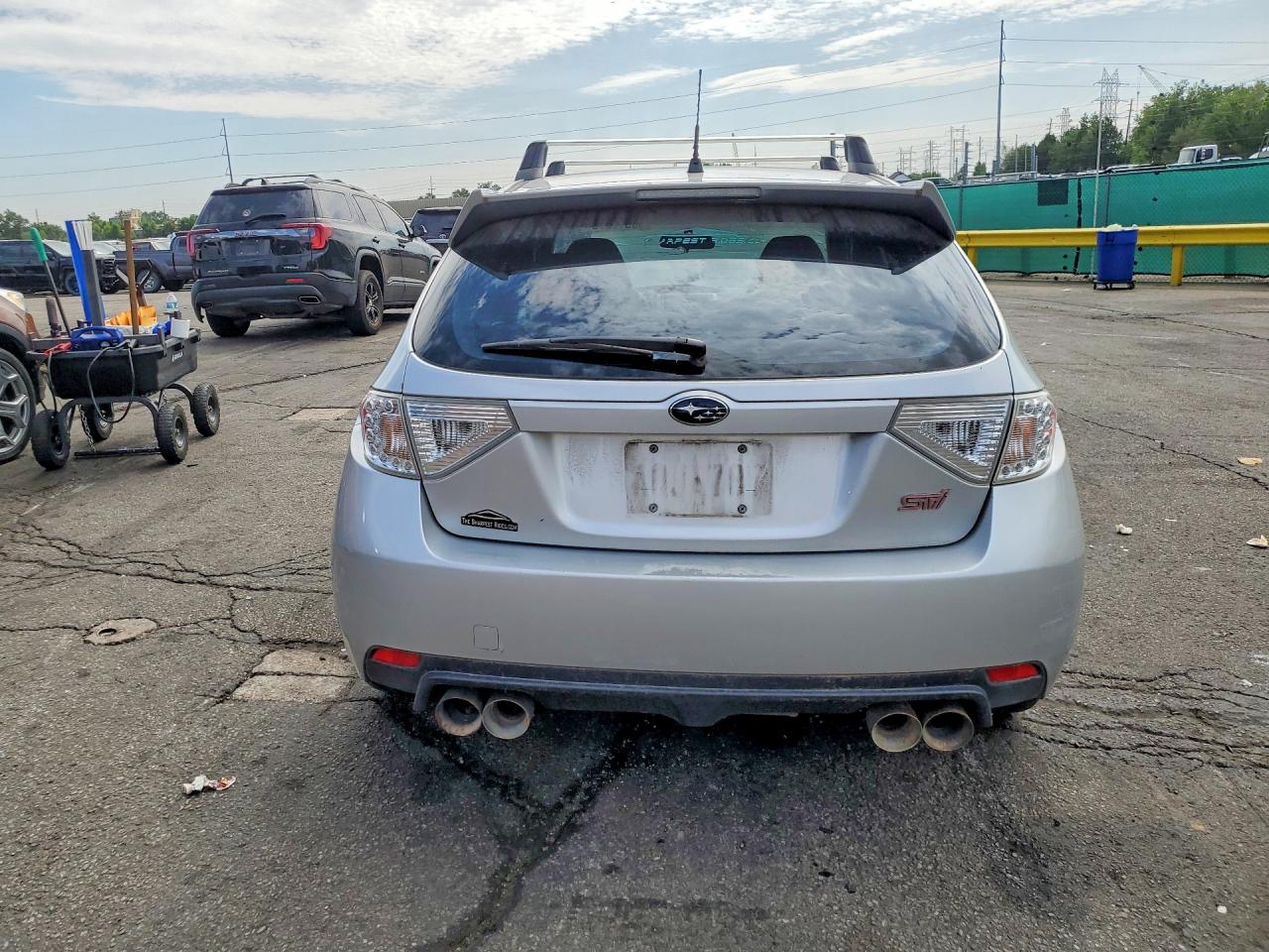 2008 Subaru Impreza Wrx Sti Silver vin: JF1GR89698L834407