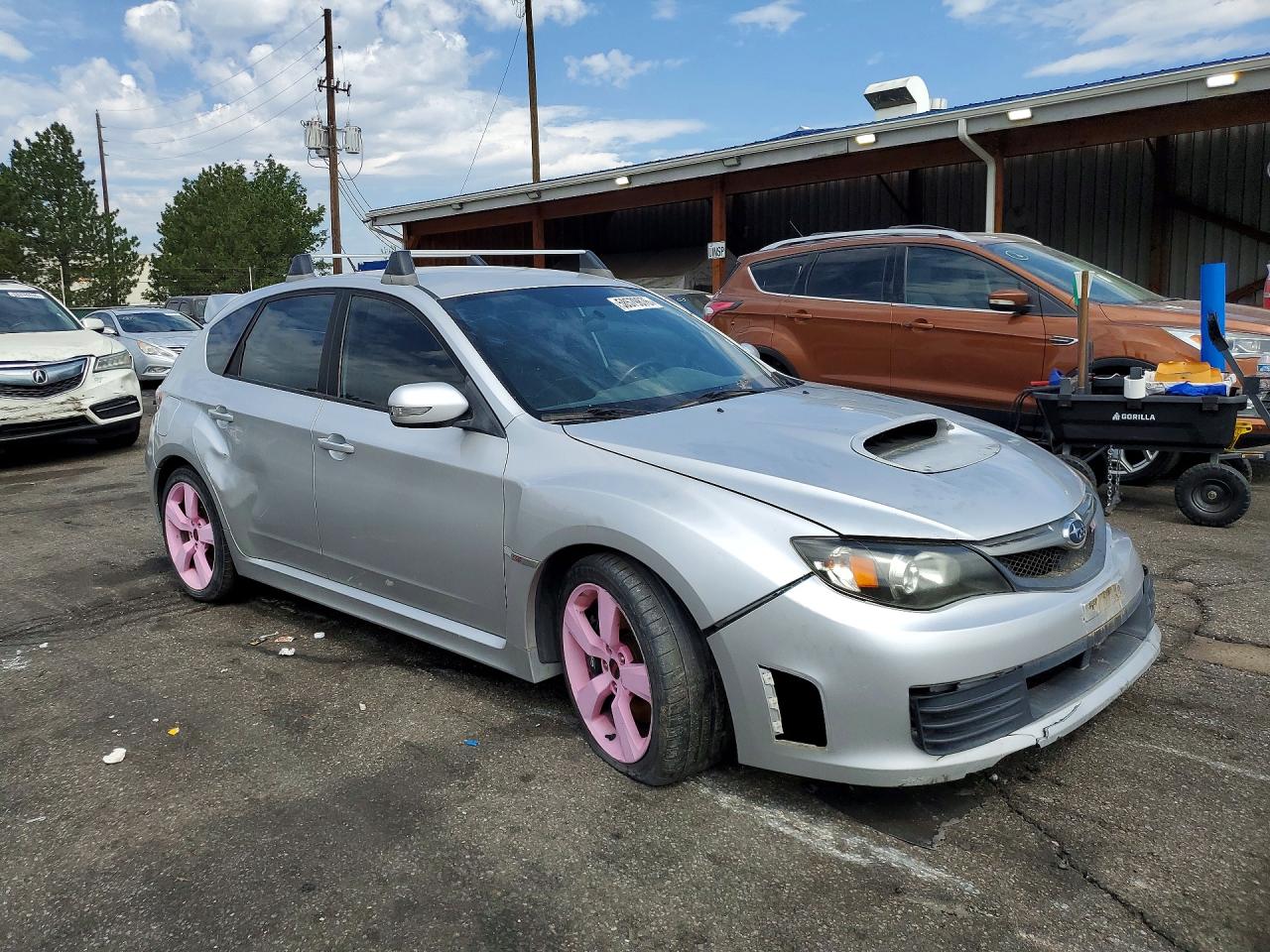 2008 Subaru Impreza Wrx Sti Silver vin: JF1GR89698L834407