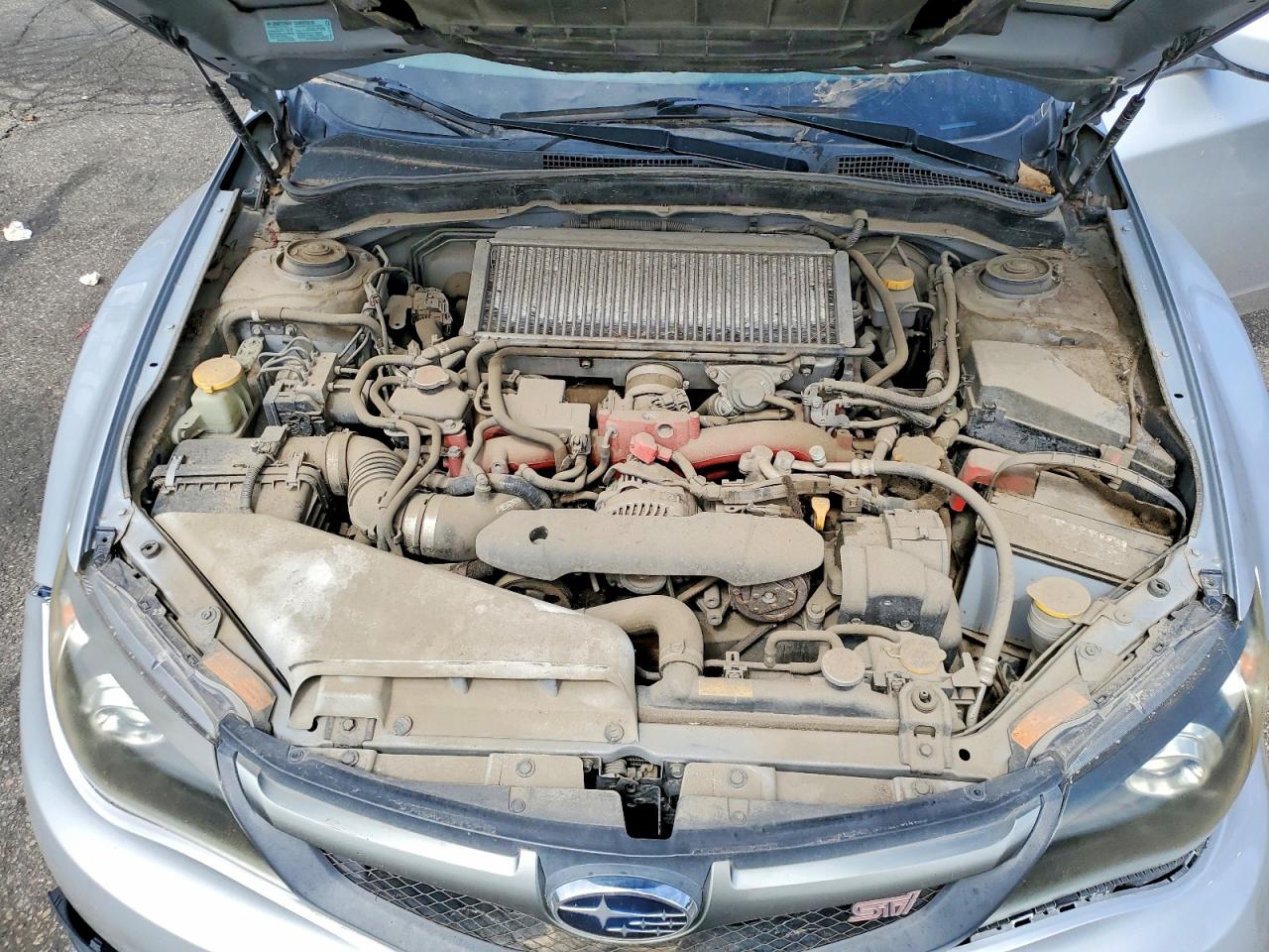 2008 Subaru Impreza Wrx Sti Silver vin: JF1GR89698L834407