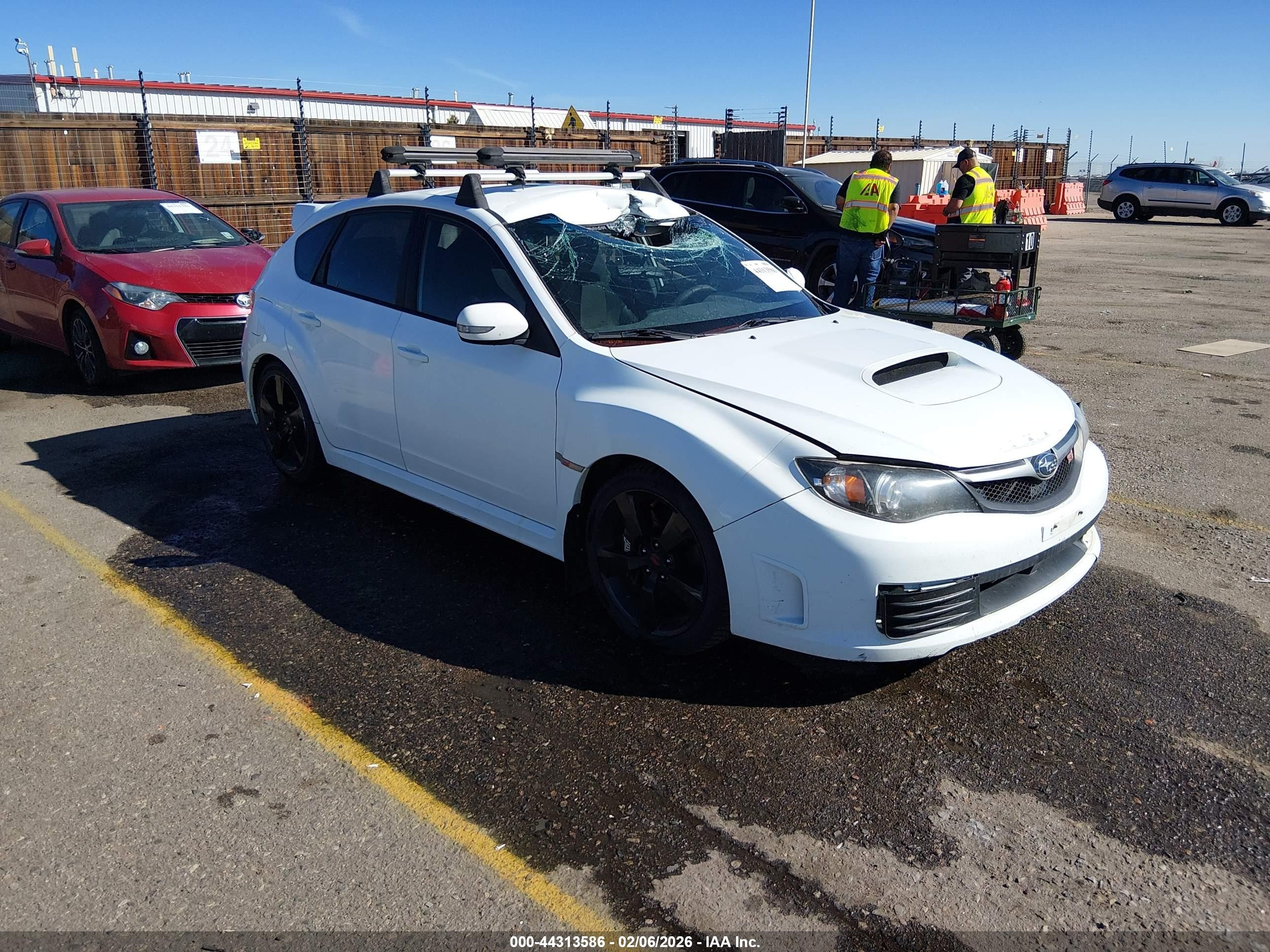 2008 Subaru Impreza Wrx Sti   White vin: JF1GR896X8L817258
