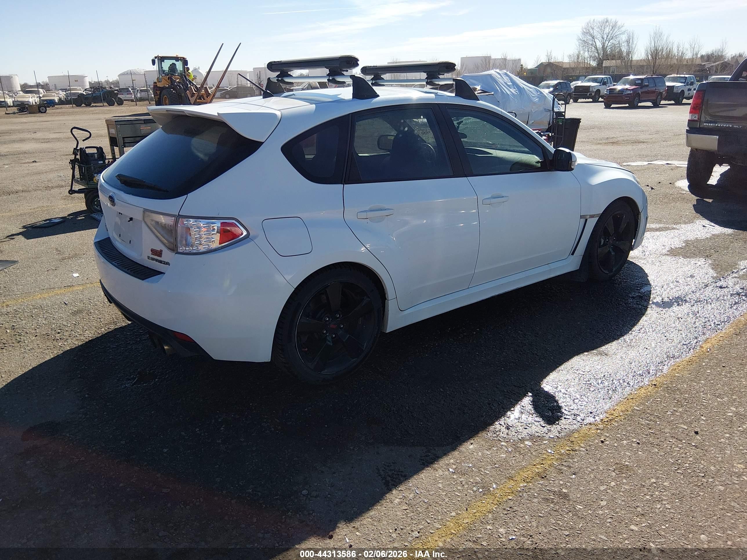 2008 Subaru Impreza Wrx Sti   White vin: JF1GR896X8L817258