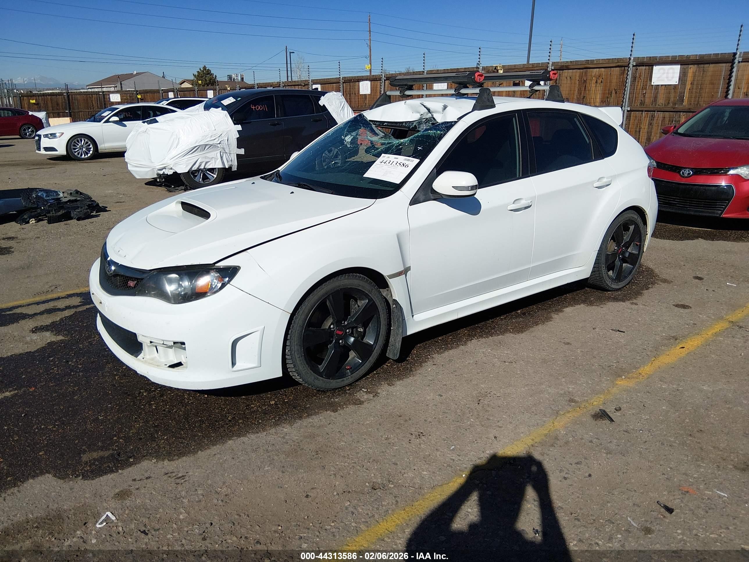 2008 Subaru Impreza Wrx Sti   White vin: JF1GR896X8L817258