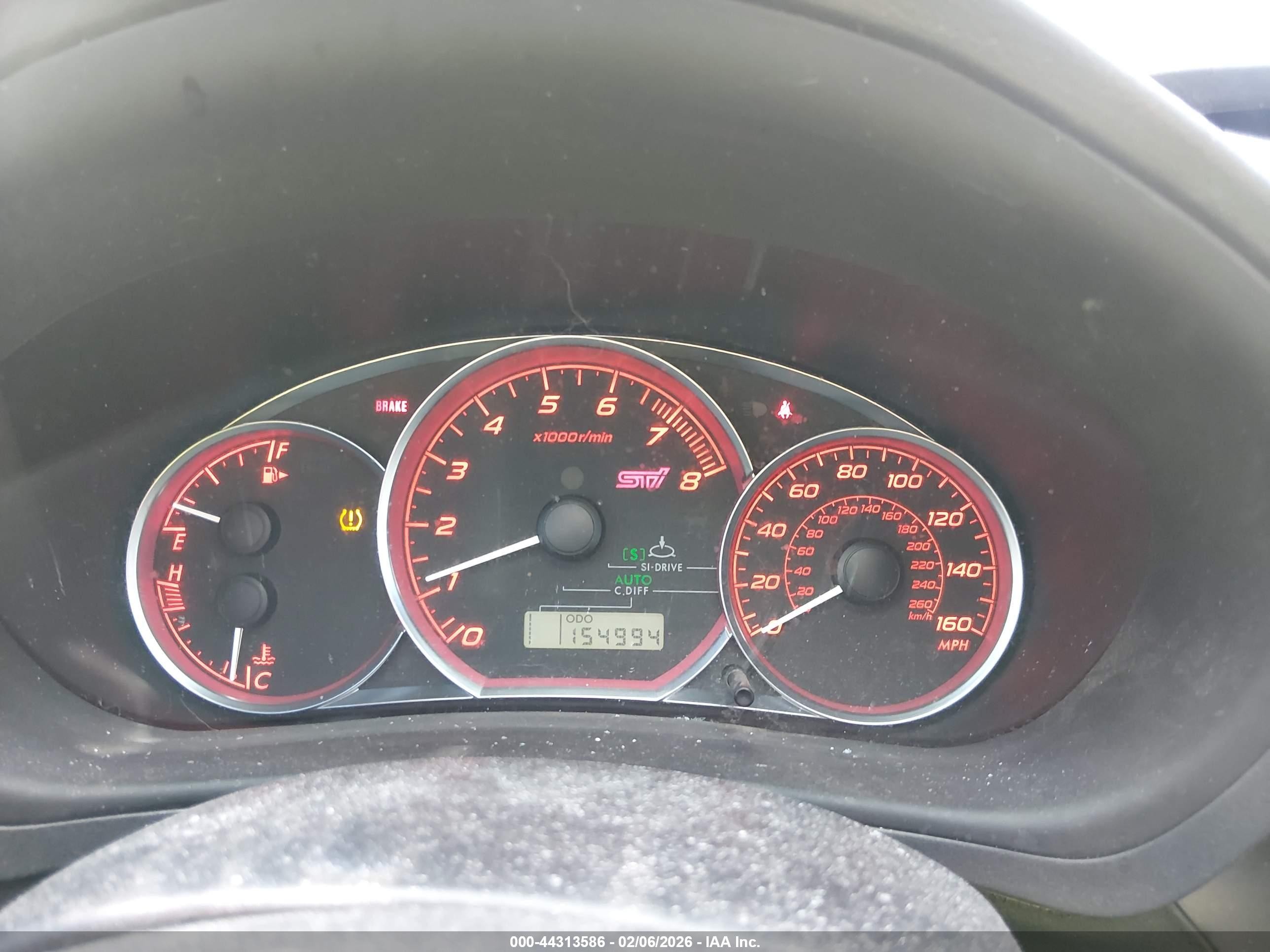 2008 Subaru Impreza Wrx Sti   White vin: JF1GR896X8L817258
