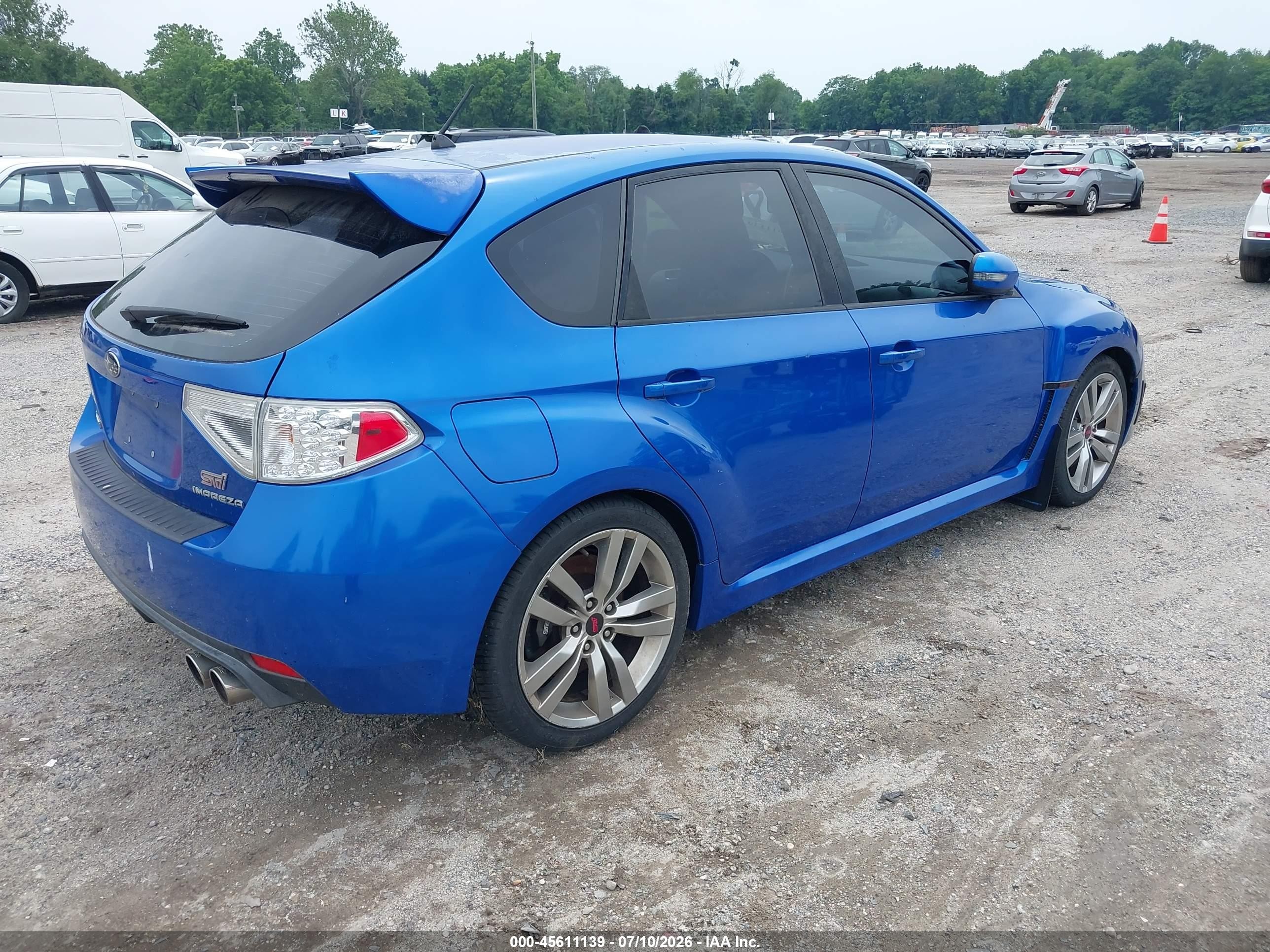 2008 Subaru Impreza Wrx Sti   Синий vin: JF1GR896X8L822444