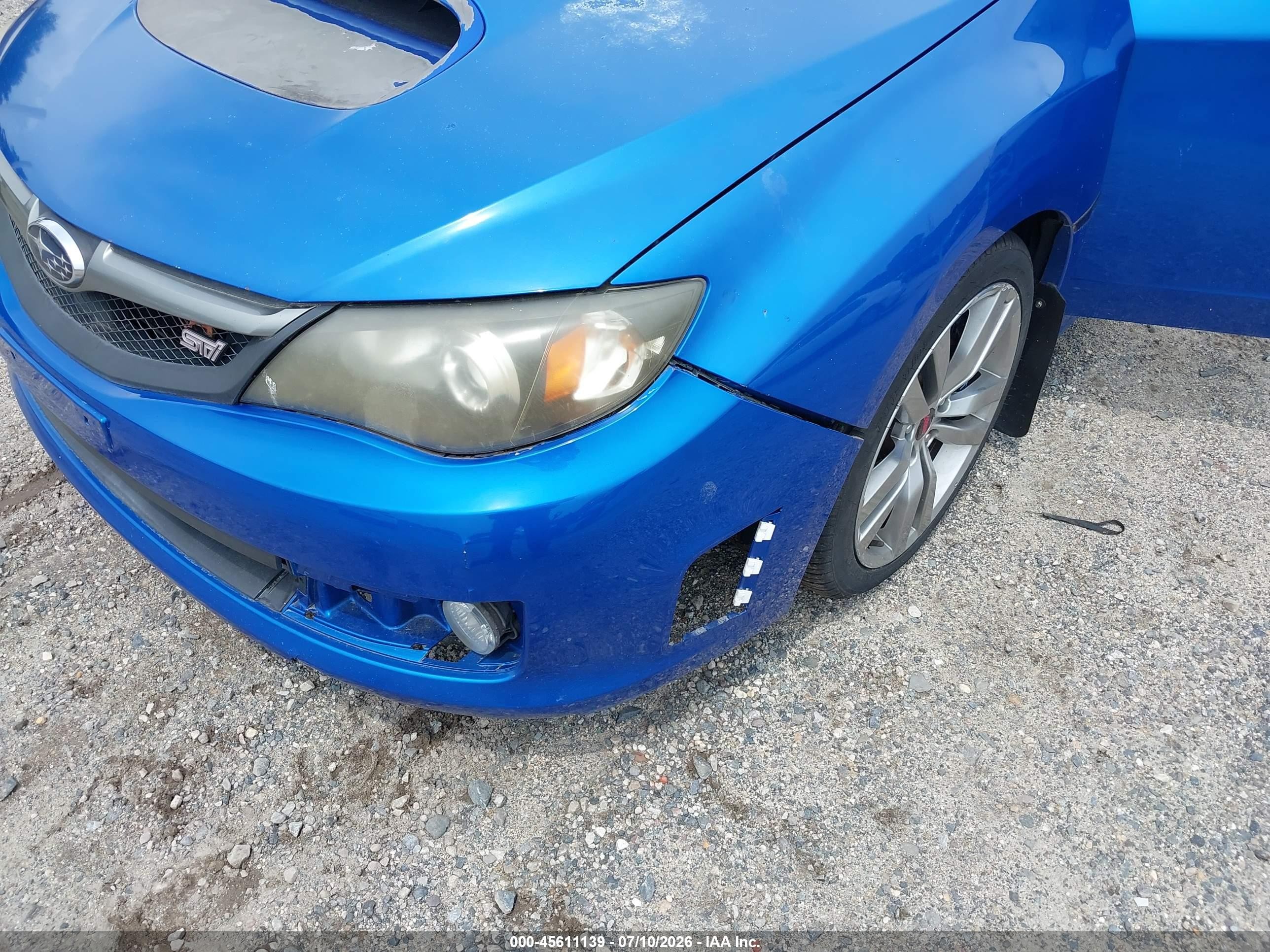 2008 Subaru Impreza Wrx Sti   Синий vin: JF1GR896X8L822444