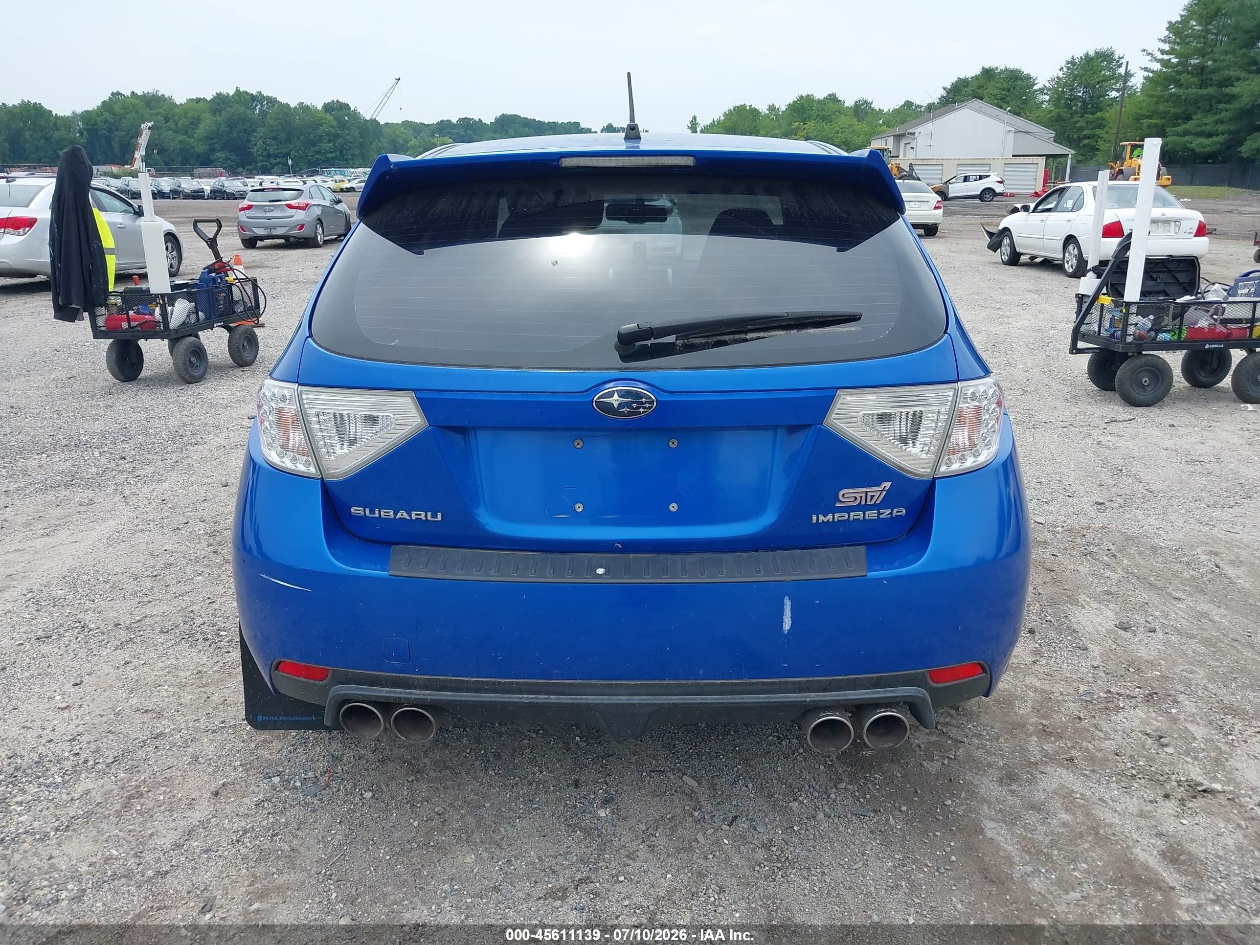 2008 Subaru Impreza Wrx Sti   Синий vin: JF1GR896X8L822444