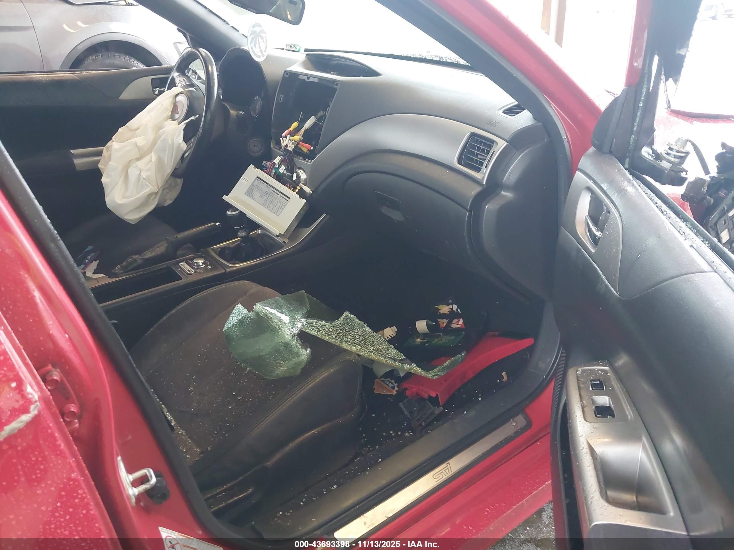 2008 Subaru Impreza Wrx Sti   Red vin: JF1GR896X8L826140
