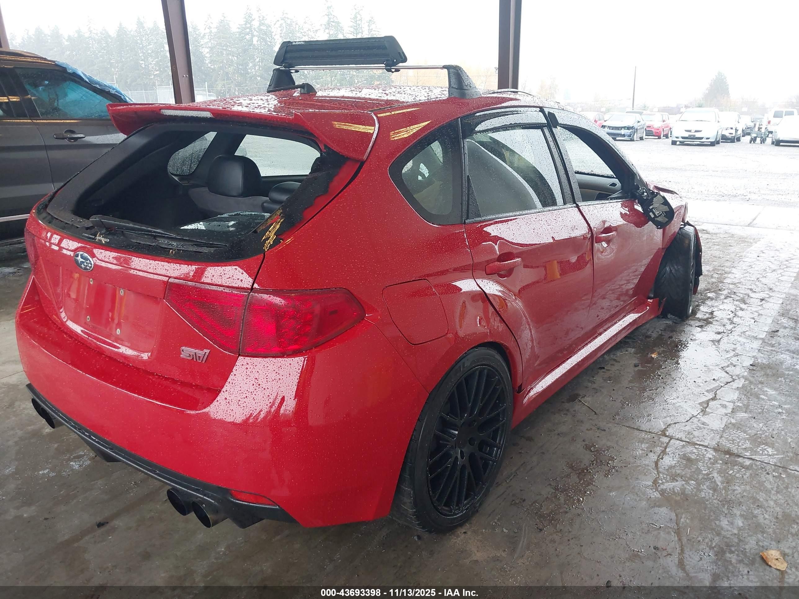 2008 Subaru Impreza Wrx Sti   Red vin: JF1GR896X8L826140
