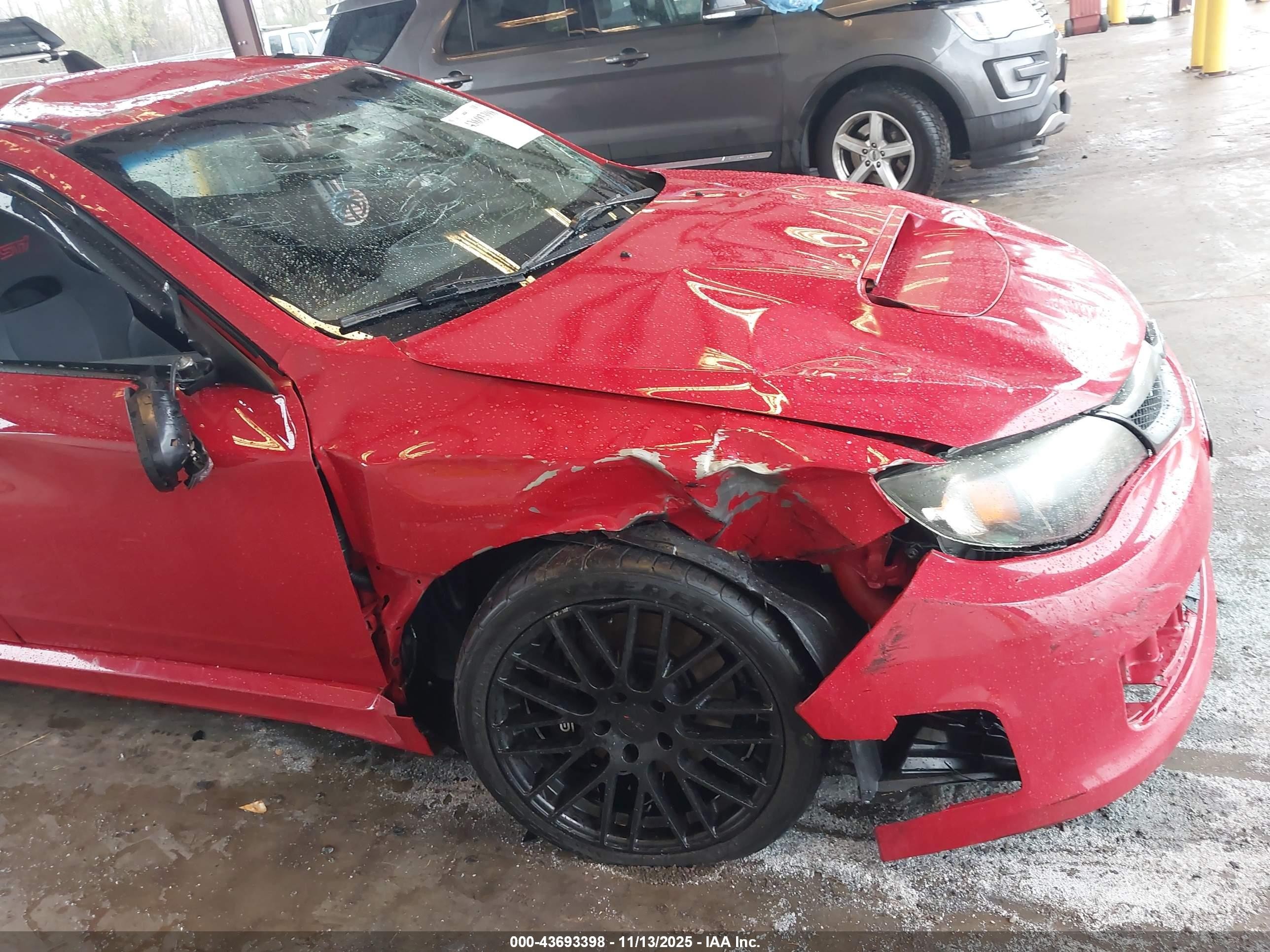 2008 Subaru Impreza Wrx Sti   Red vin: JF1GR896X8L826140