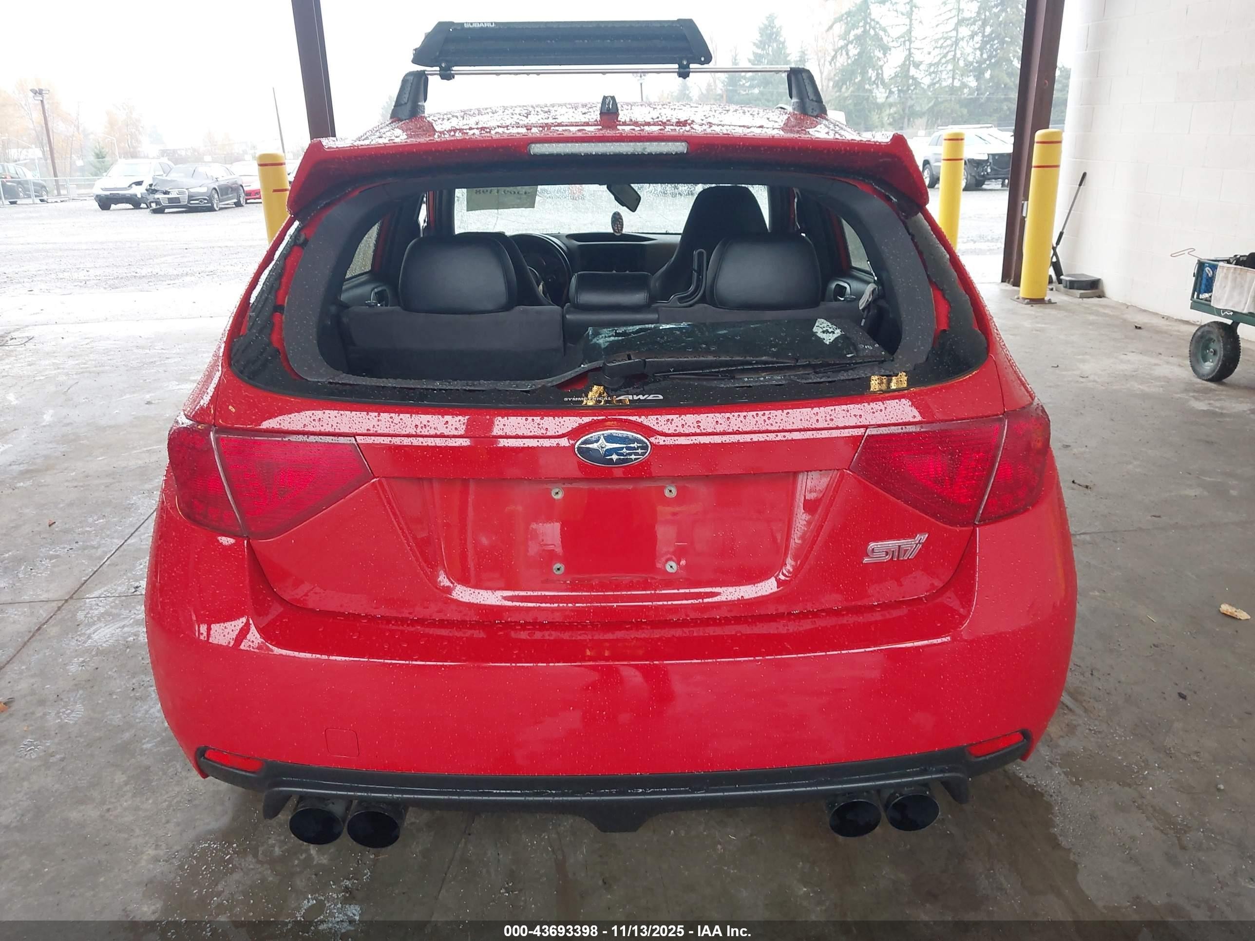 2008 Subaru Impreza Wrx Sti   Red vin: JF1GR896X8L826140