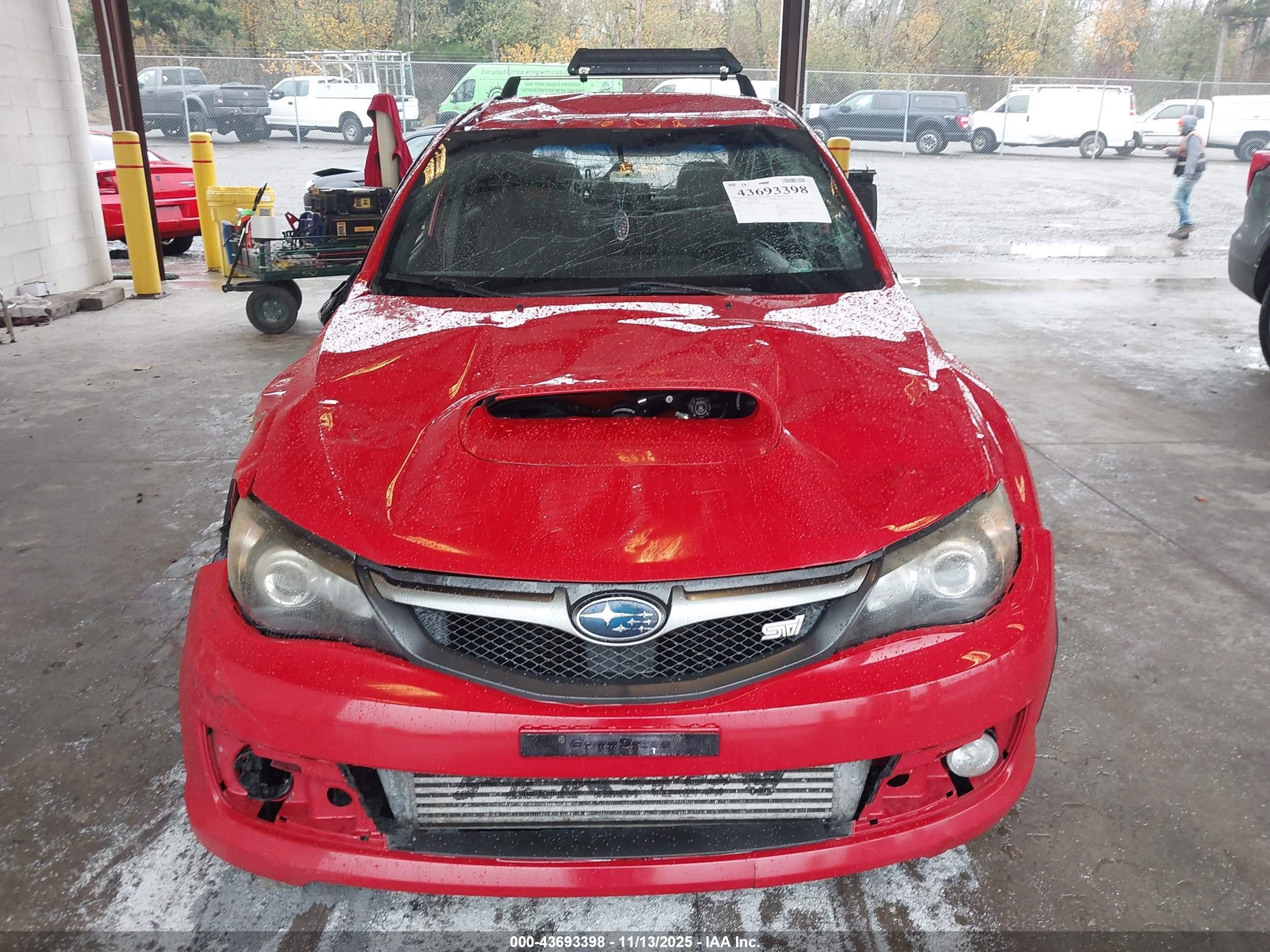 2008 Subaru Impreza Wrx Sti   Red vin: JF1GR896X8L826140