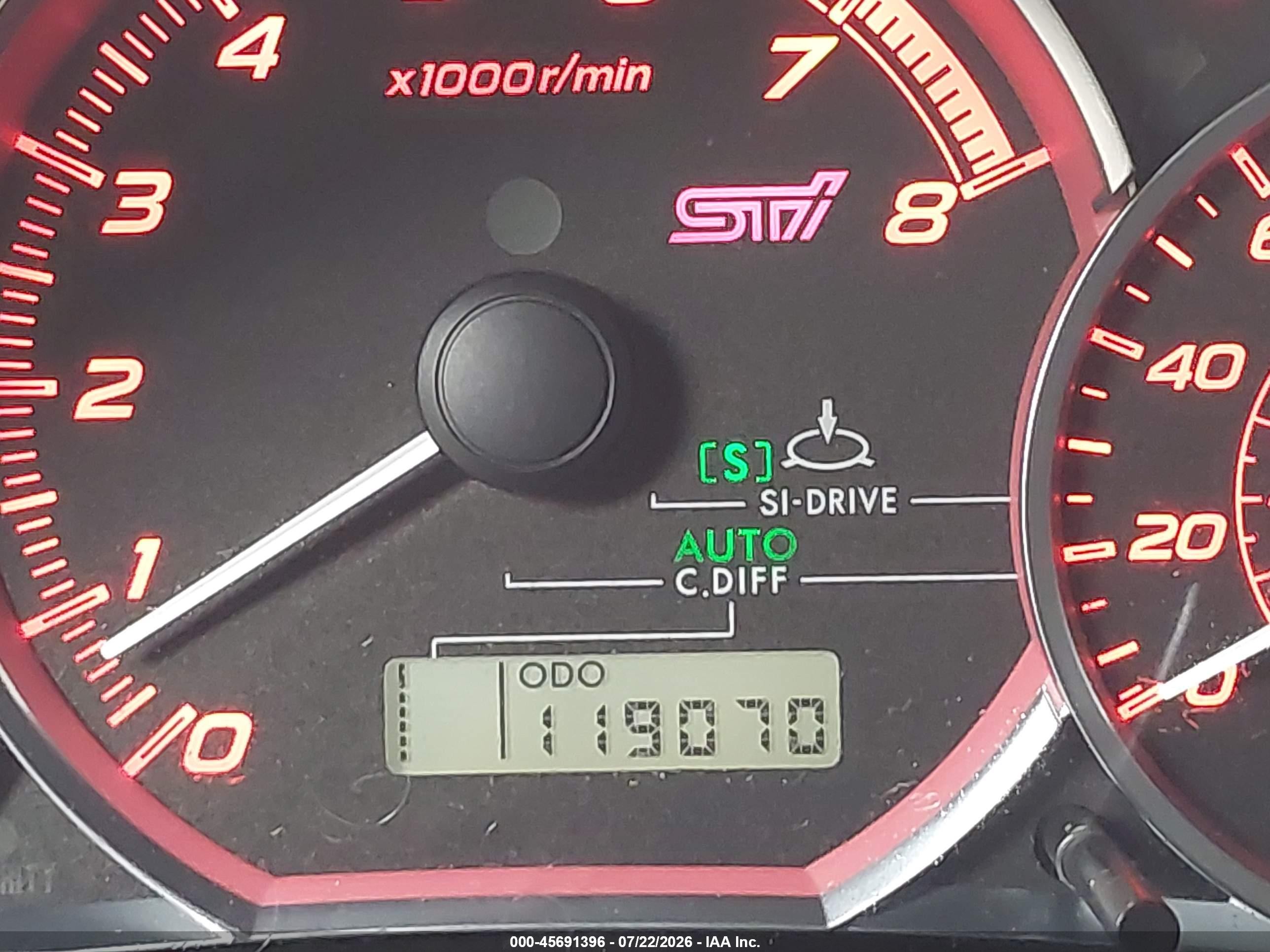 2012 Subaru Wrx Sti   Gray vin: JF1GR8G64CL218576