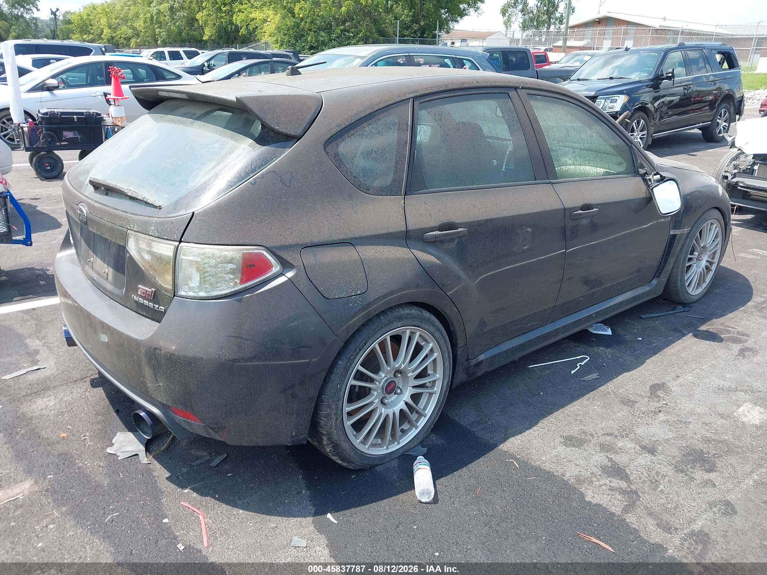 2010 Subaru Impreza Wrx Sti   Gray vin: JF1GR8H62AL811042