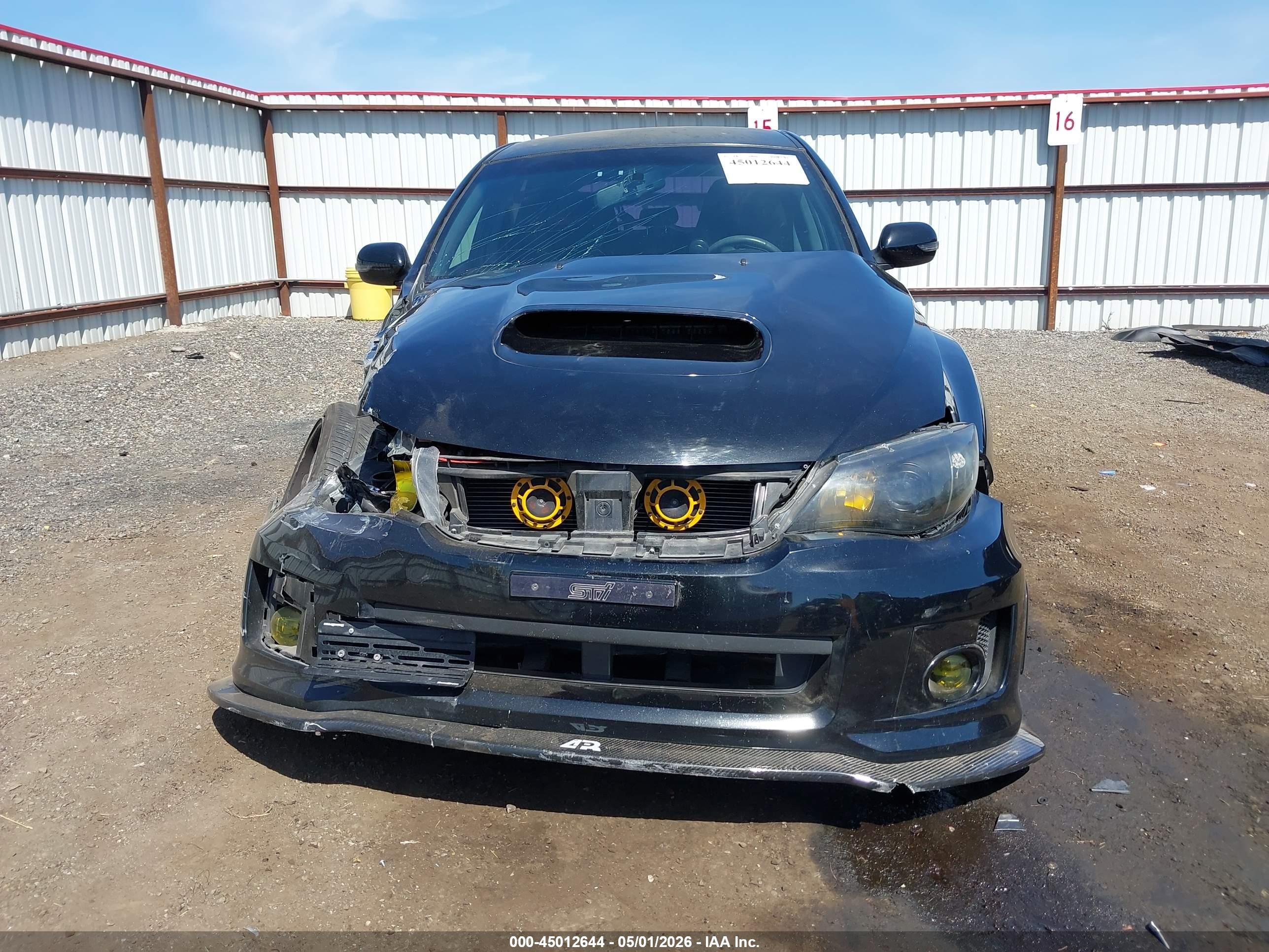 2013 Subaru Impreza Wrx Sti Черный vin: JF1GR8H62DL215885