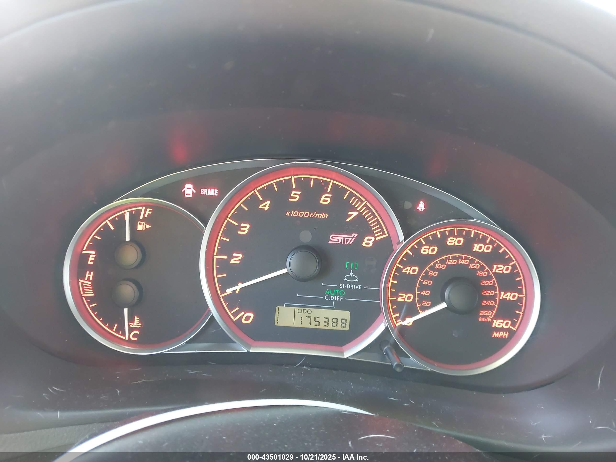 2010 Subaru Impreza Wrx Sti   Blue vin: JF1GR8H63AL817397