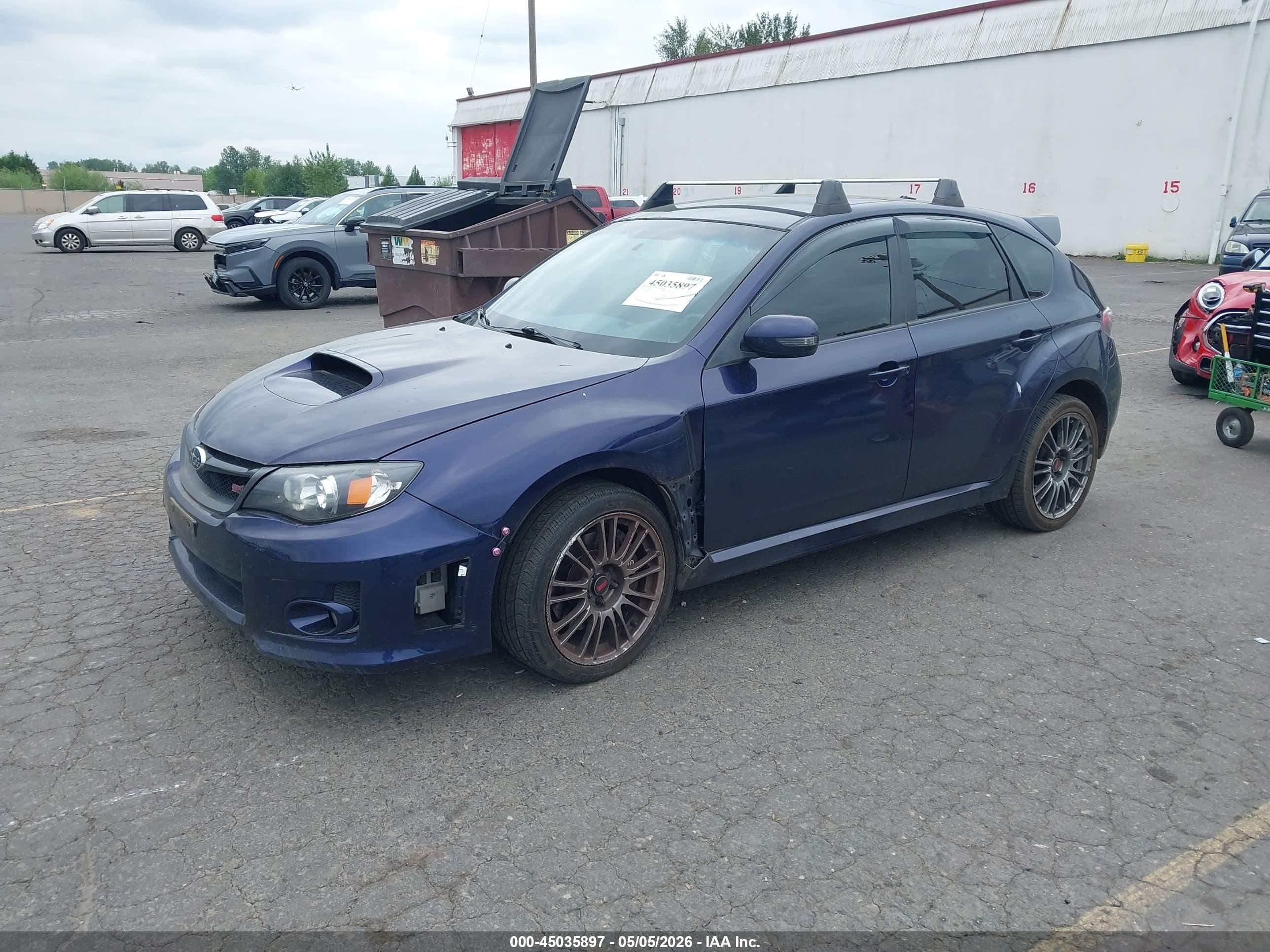 2011 Subaru Impreza Wrx Sti   Purple vin: JF1GR8H64BL832735