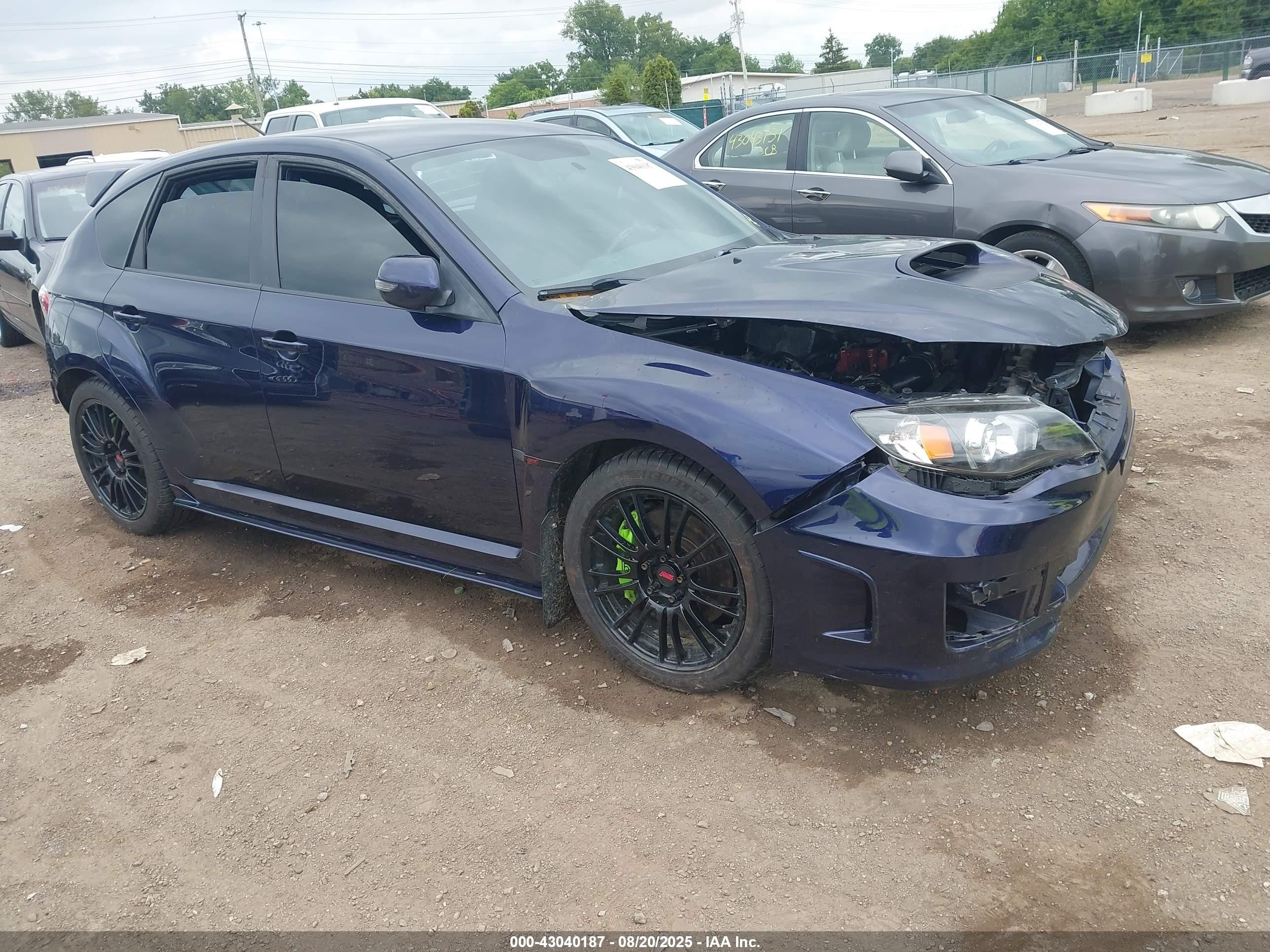 2014 Subaru Impreza Wrx Sti Синий vin: JF1GR8H64EL219602