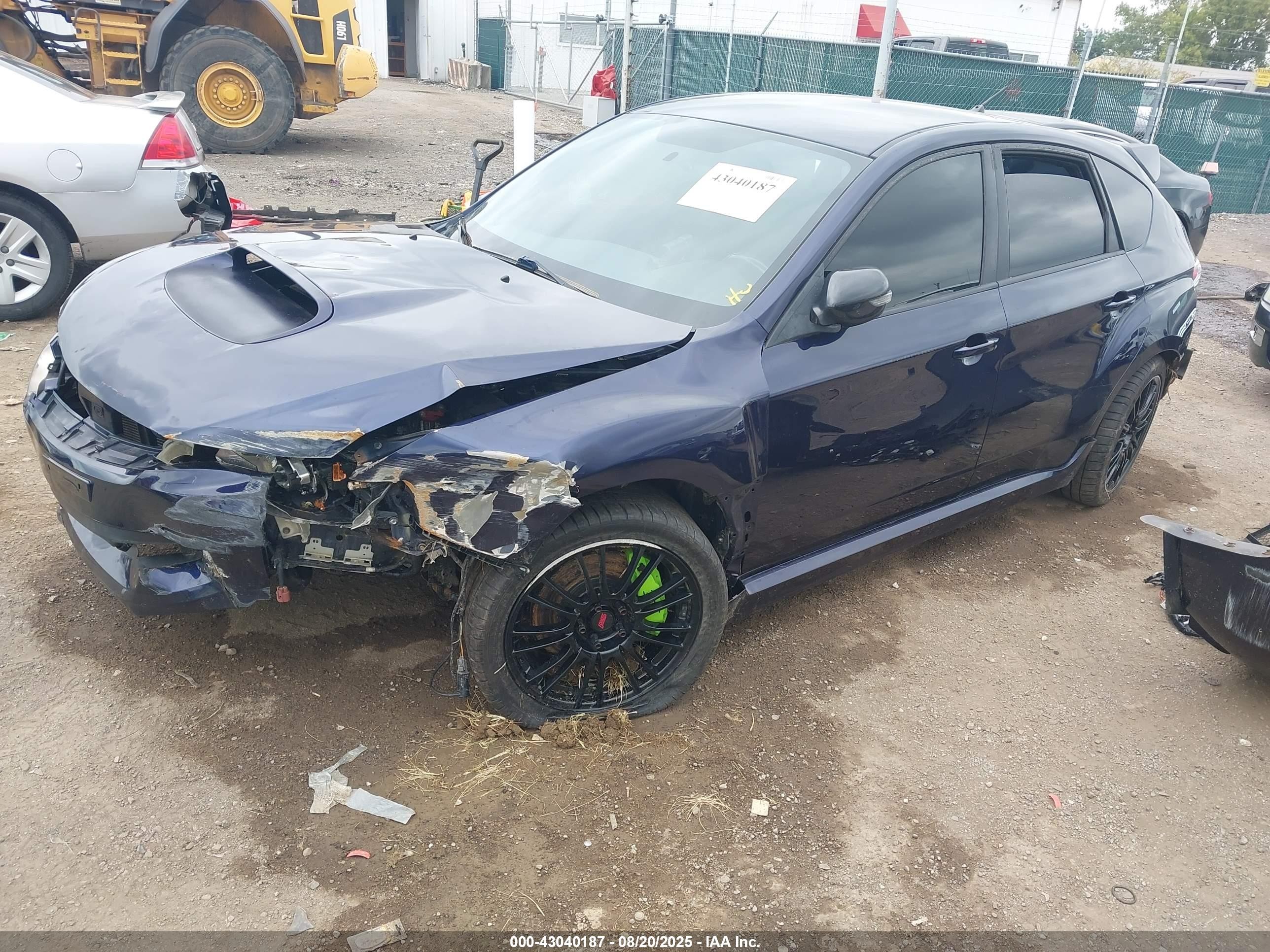 2014 Subaru Impreza Wrx Sti Синий vin: JF1GR8H64EL219602