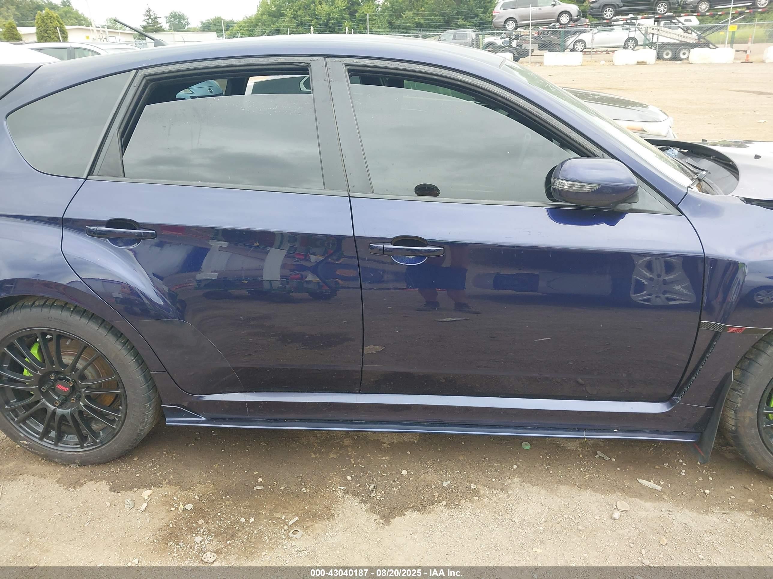 2014 Subaru Impreza Wrx Sti Синий vin: JF1GR8H64EL219602