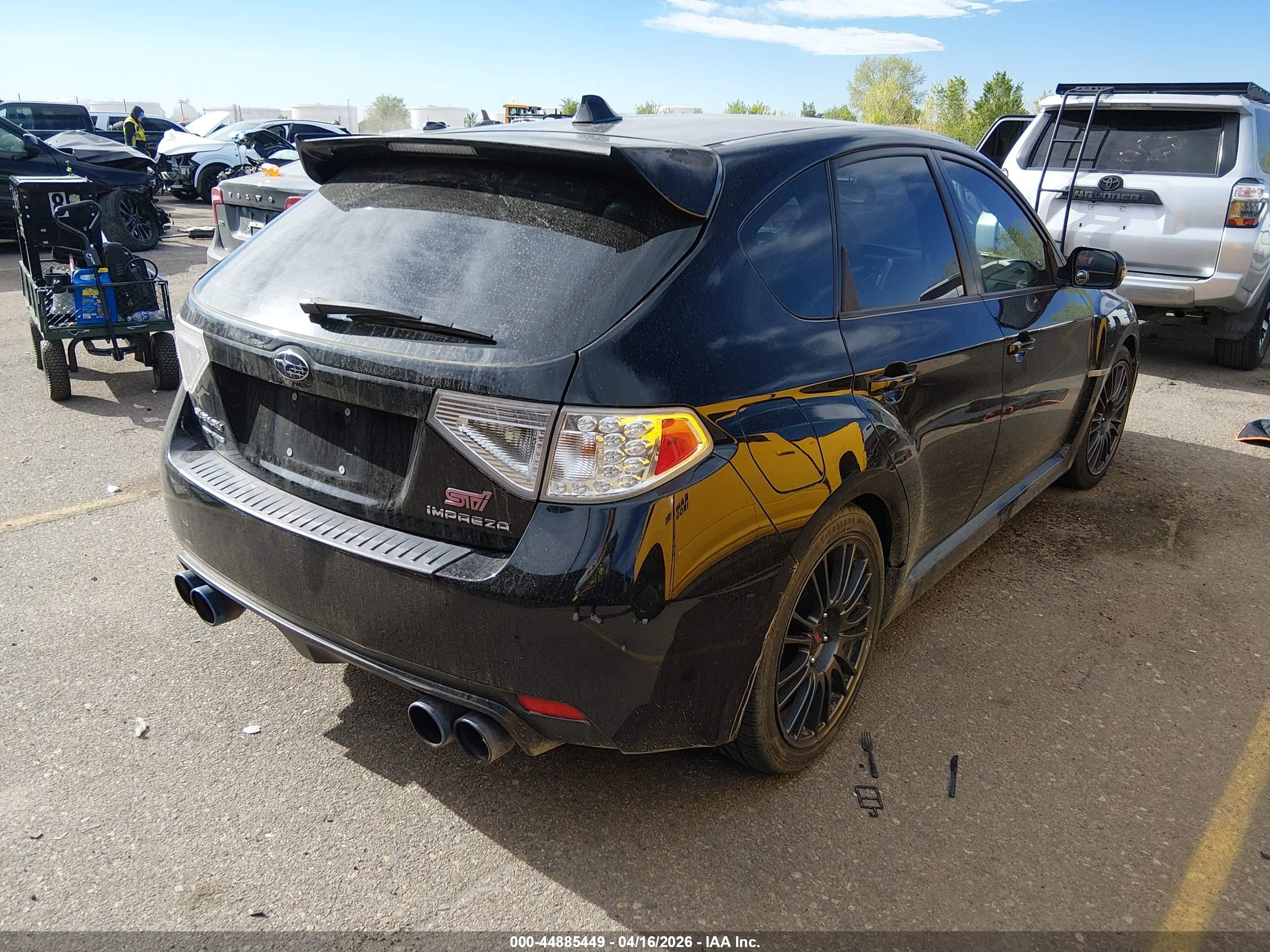 2012 Subaru Impreza Wrx Sti   Черный vin: JF1GR8H65CL235675
